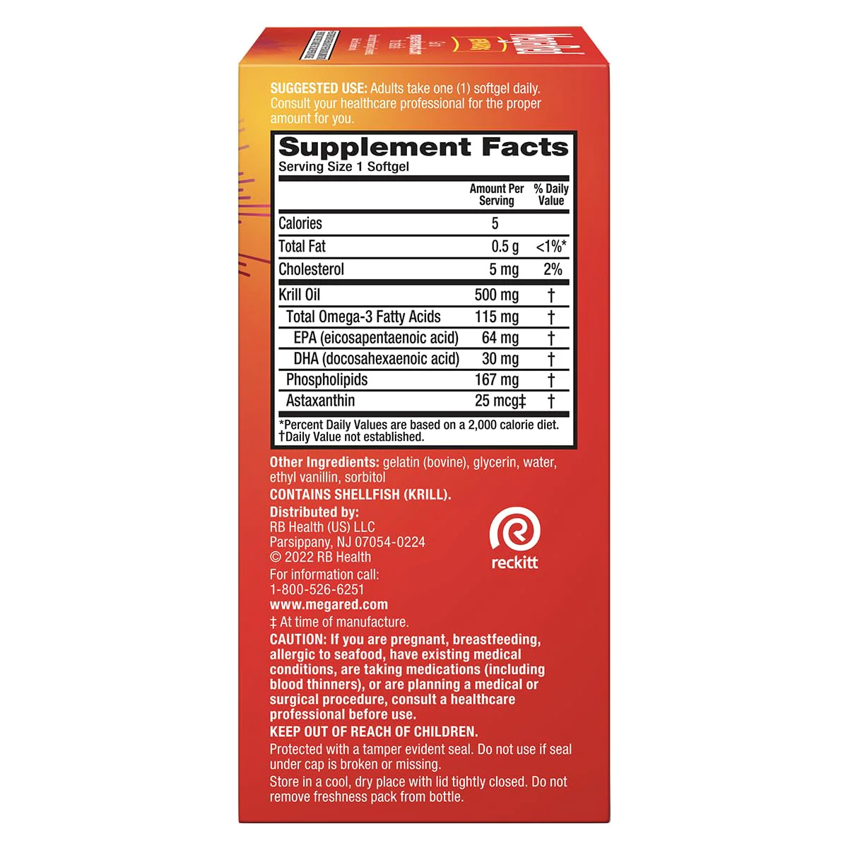 MegaRed Extra Strength Krill Oil 500mg - EPA/DHA, No Fishy Aftertaste | Heart Health, 80 Softgels (2 Pack) - Image 5