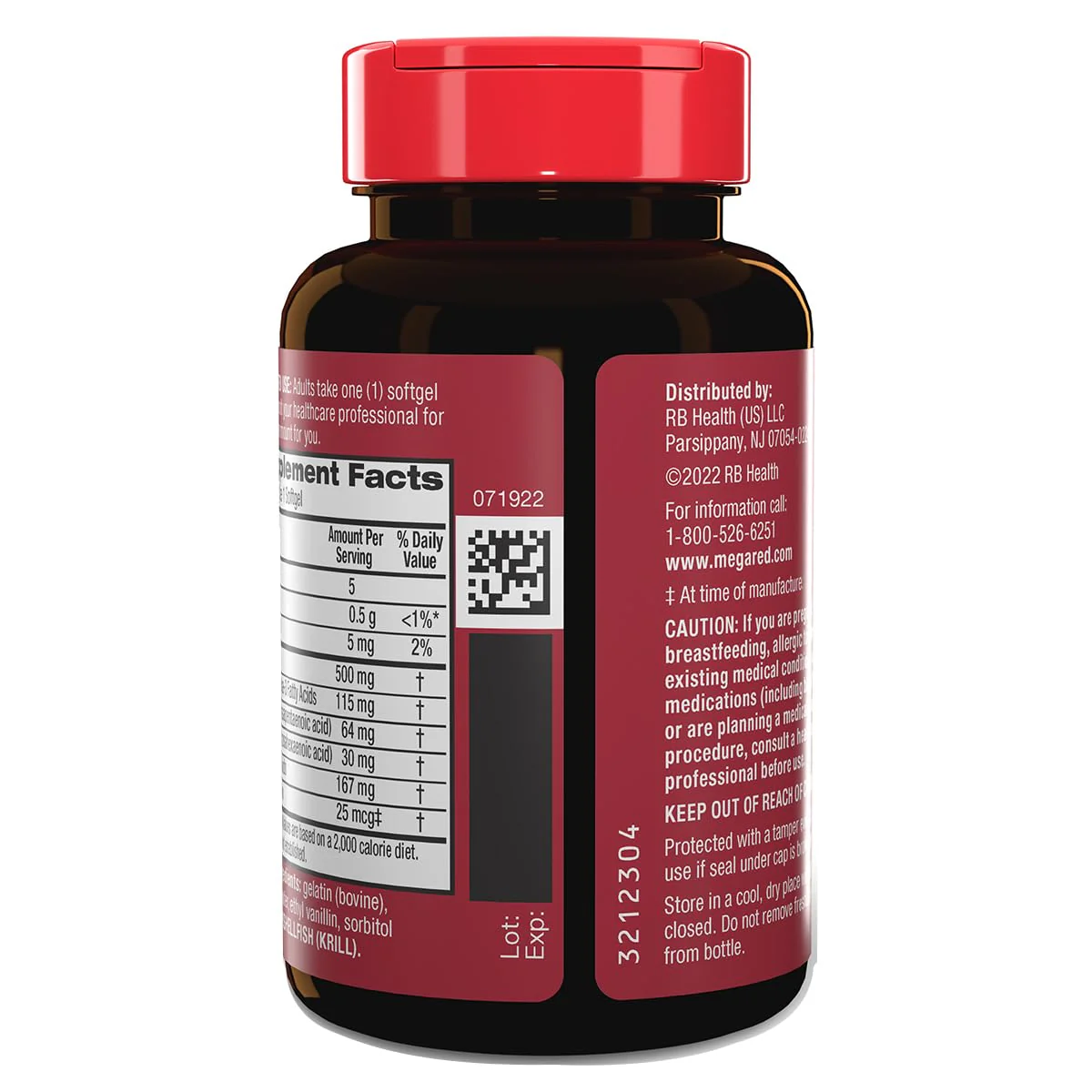 MegaRed Extra Strength Krill Oil 500mg - EPA/DHA, No Fishy Aftertaste | Heart Health, 80 Softgels (2 Pack) - Image 6