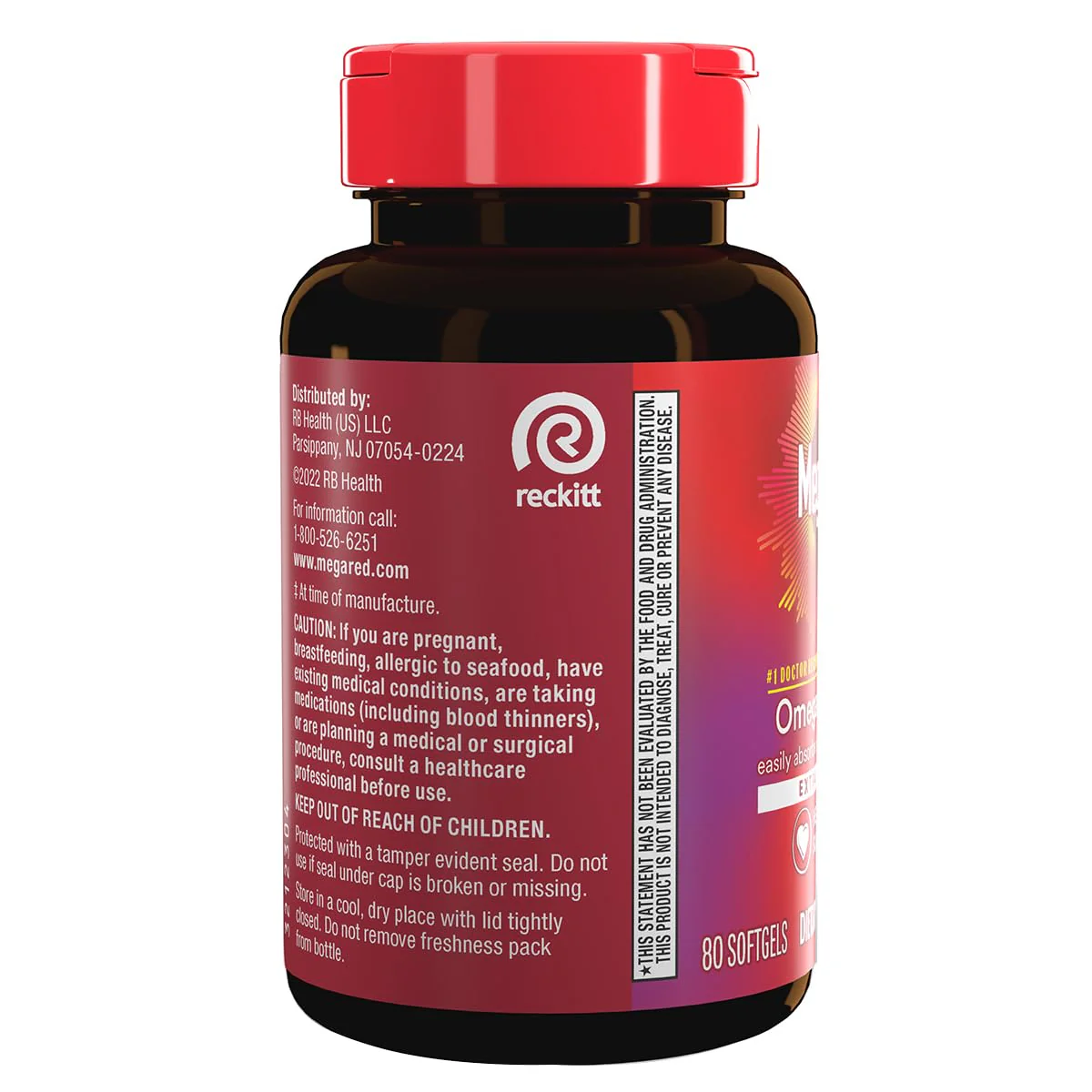 MegaRed Extra Strength Krill Oil 500mg - EPA/DHA, No Fishy Aftertaste | Heart Health, 80 Softgels (2 Pack) - Image 7