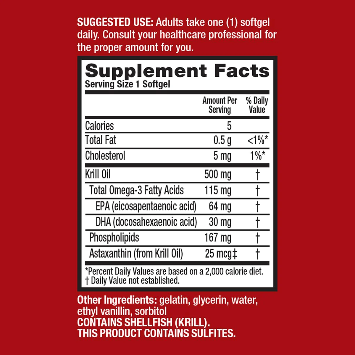 MegaRed Extra Strength Krill Oil 500mg - EPA/DHA, No Fishy Aftertaste | Heart Health, 80 Softgels (2 Pack) - Image 9