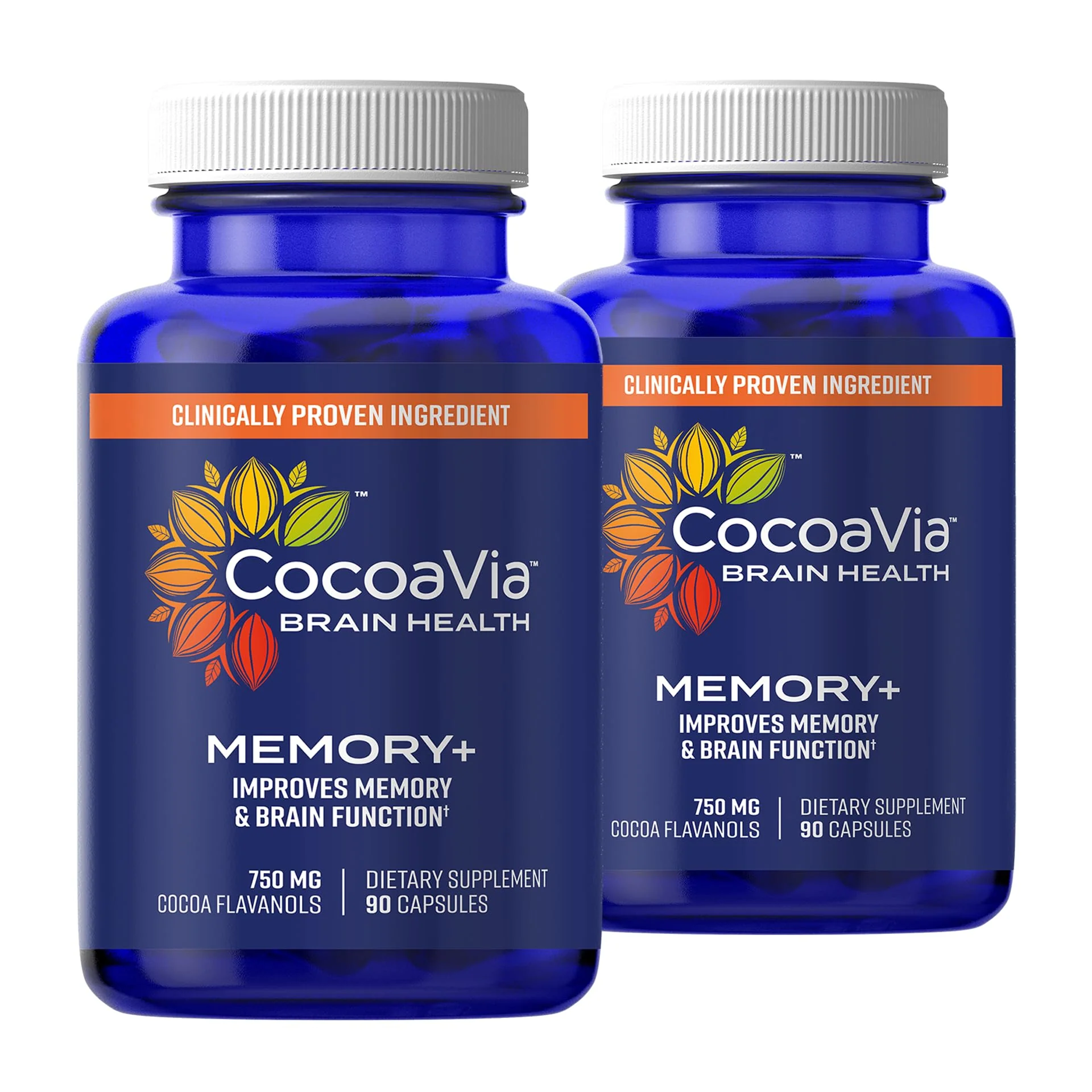 Memory+ Brain Supplement by CocoaVia | Clinically Proven 750 mg Cocoa Flavanols, Sugar Free, Vegan, 60-Day Supply - Image 10