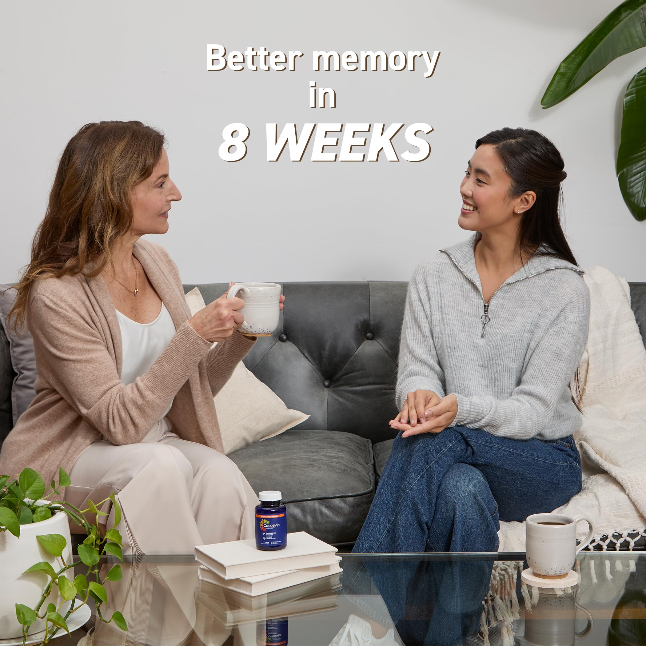 Memory+ Brain Supplement by CocoaVia | Clinically Proven 750 mg Cocoa Flavanols, Sugar Free, Vegan, 60-Day Supply - Image 12