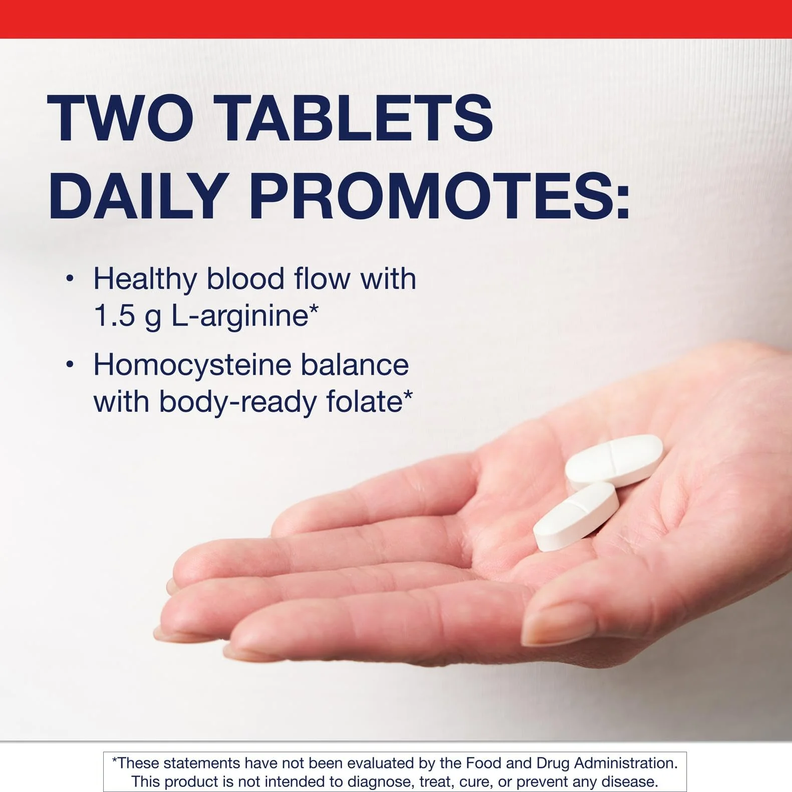 Metagenics Arginine Plus - 1.5 g L‑Arginine with Methyl Folate (L‑5‑MTHF) - Supports Healthy Blood Flow, Circulation & Heart Health - Non‑GMO, Gluten‑Free, Vegetarian - 120 Tablets - Image 3