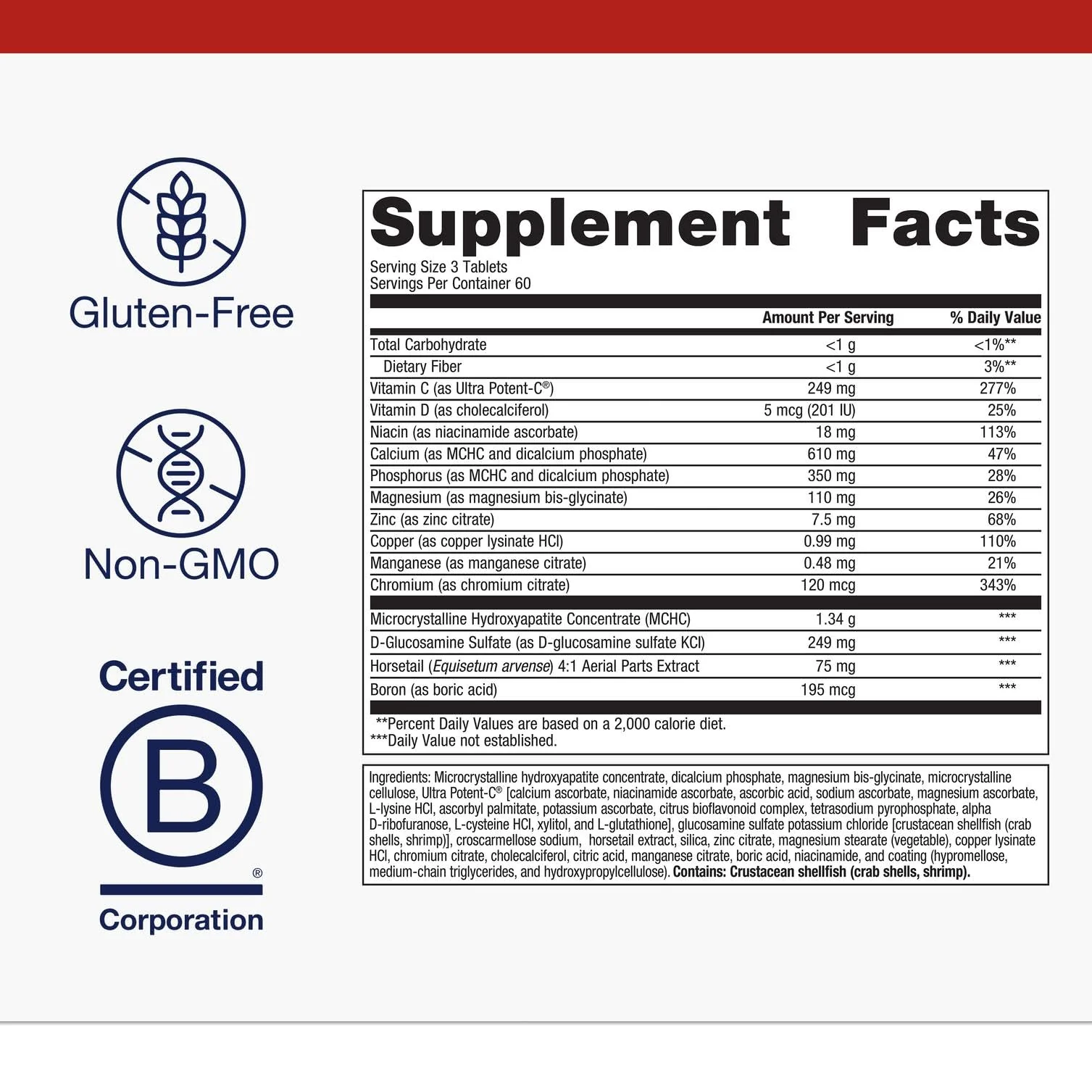 Metagenics Bone Builder Active Multivitamin Tablet - Calcium, Phosphorus, Magnesium & Vitamin D for Healthy Bone Density | 180 Servings - Image 2