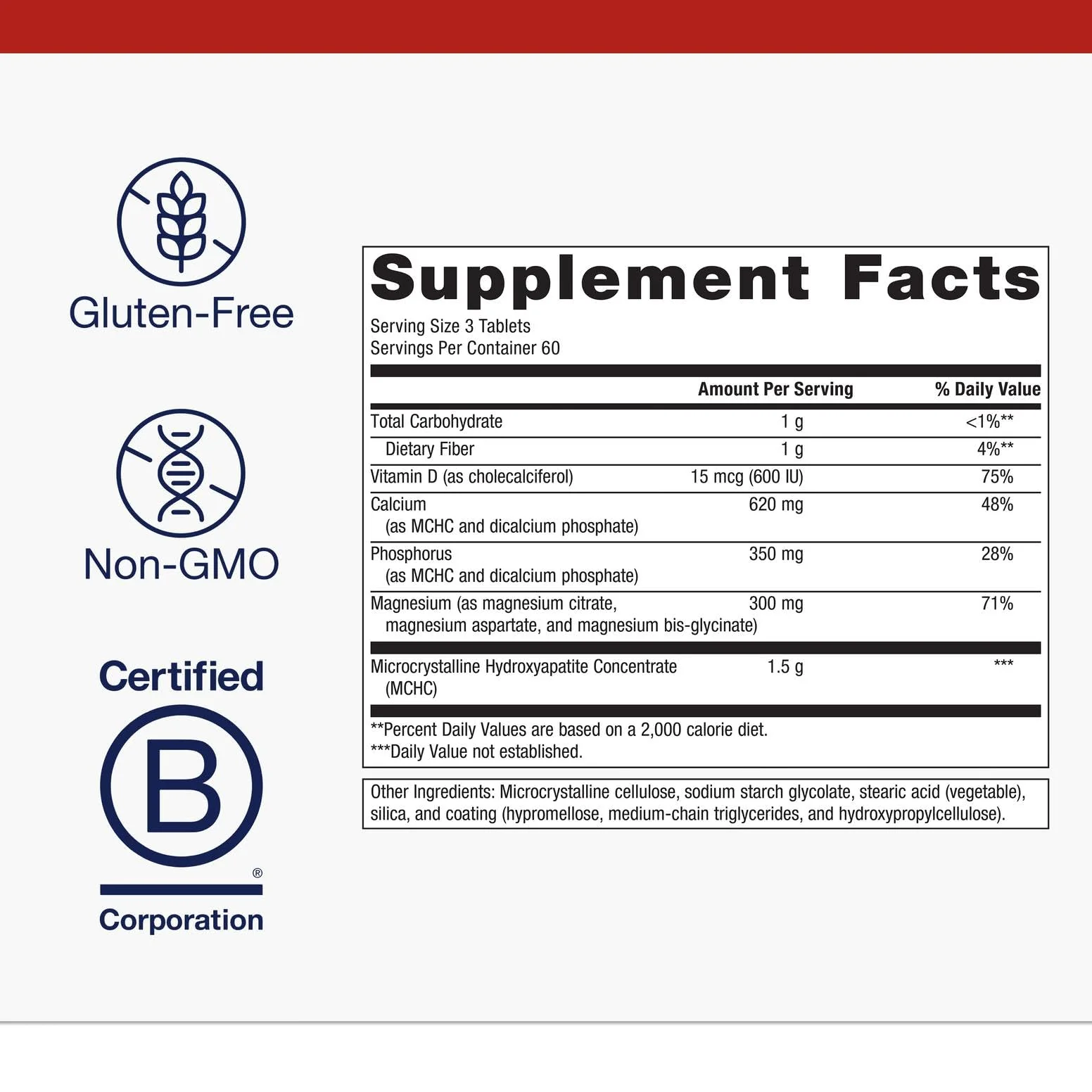 Metagenics Bone Builder with Magnesium – Calcium, Vitamin D & Chelated Magnesium for Stronger Bones | Non-GMO & Gluten-Free | 180 Tablets - Image 3