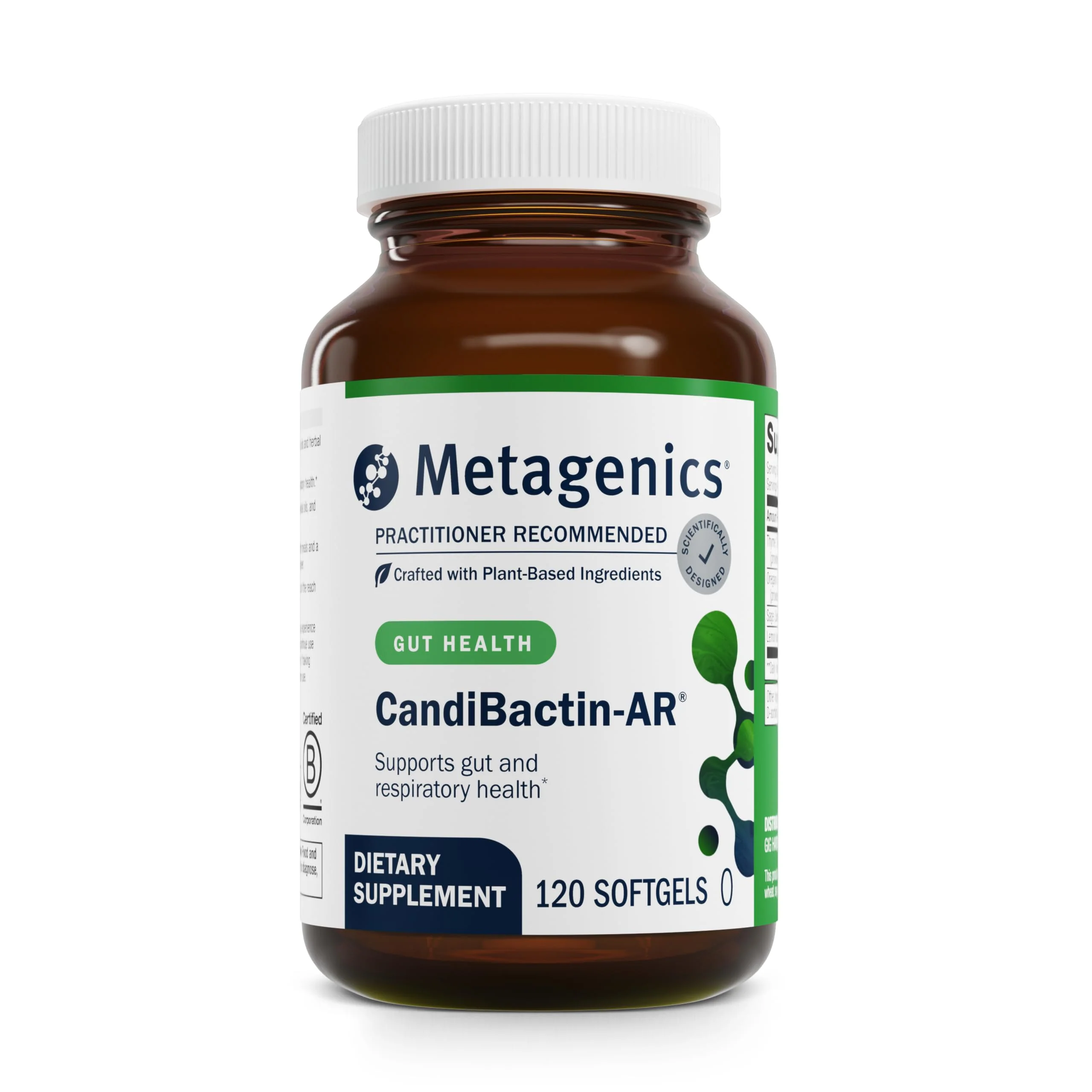 Metagenics Candibactin-AR: Oregano & Thyme Oils with Sage & Lemon Balm | Enteric-Coated Softgels - Image 8