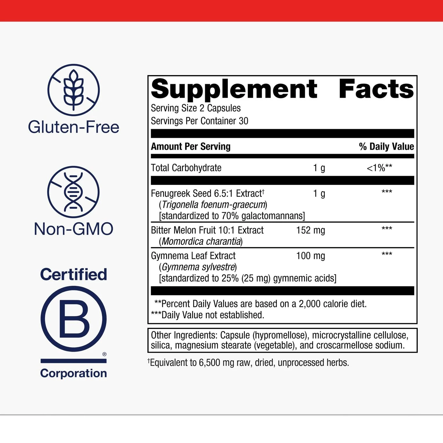 Metagenics Fenugreek Plus - Supports Healthy Metabolism* - Vegetarian Herbal Support - with Bitter Melon & Gymnema Extract - Non-GMO & Gluten-Free - 60 Capsules - Image 2