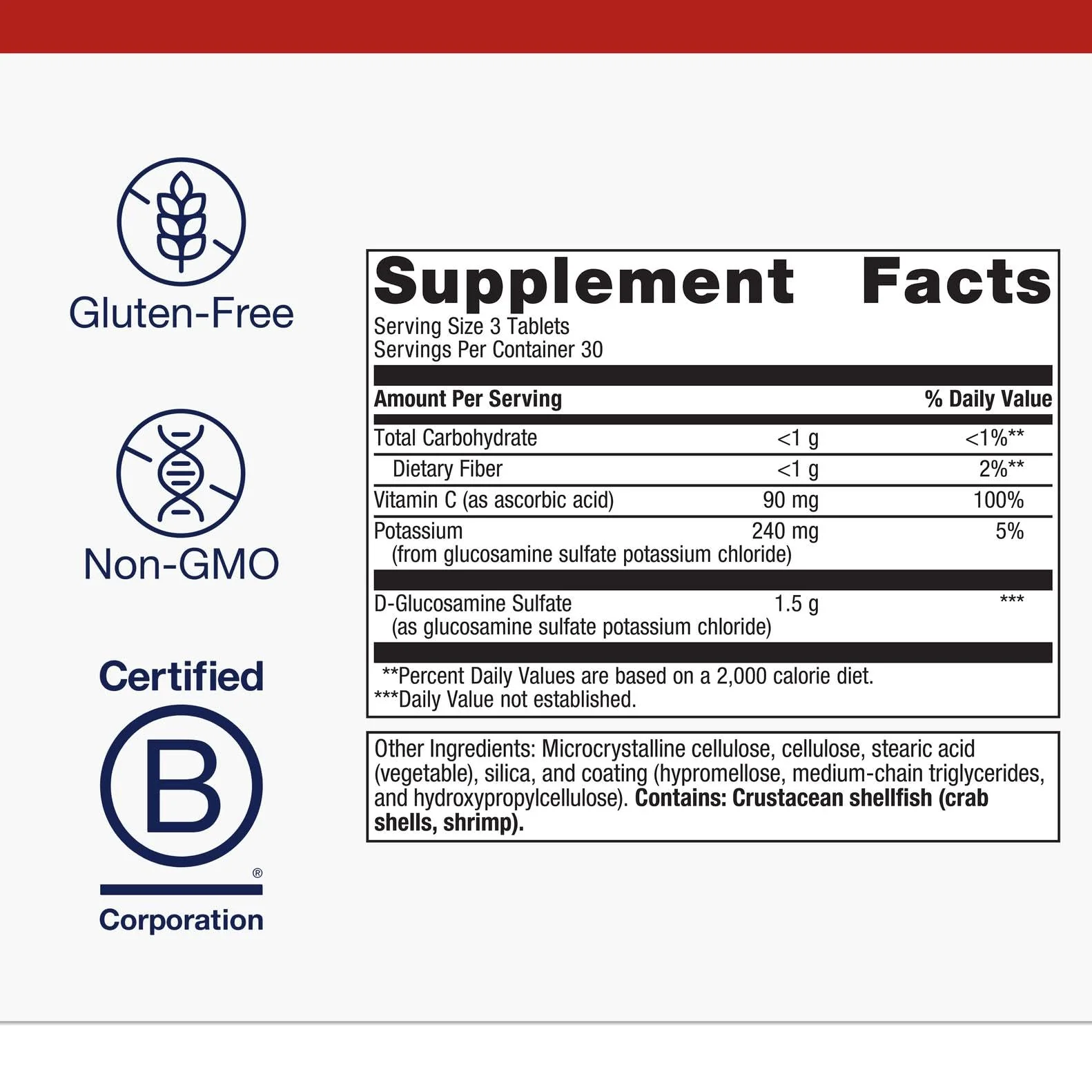 Metagenics Glucosamine Sulfate 1500 mg - Joint & Cartilage Health - Image 2