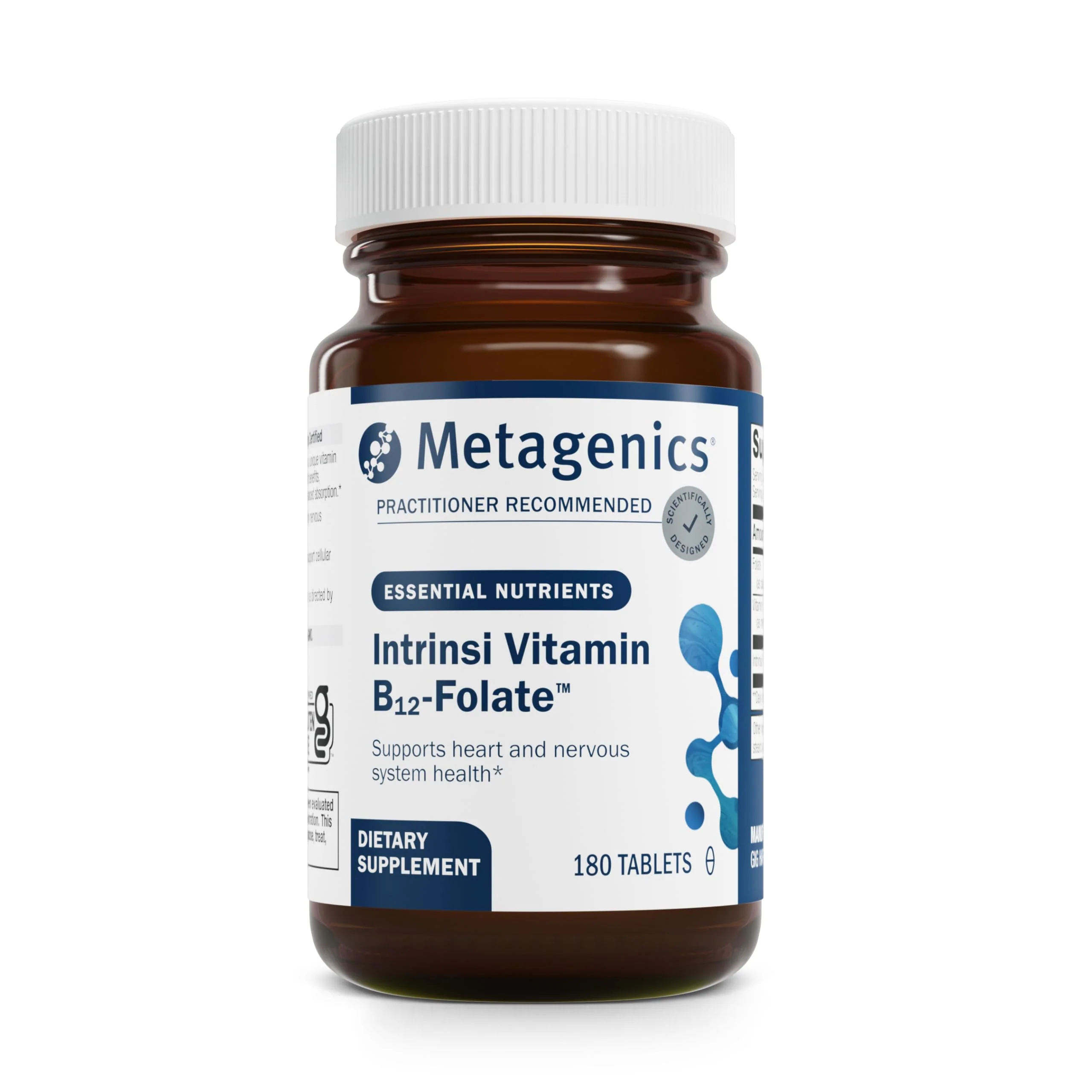 Metagenics Intrinsi B12-Folate with Methylcobalamin & L-5-MTHF – Intrinsic Factor, 180 Tablets - Image 8