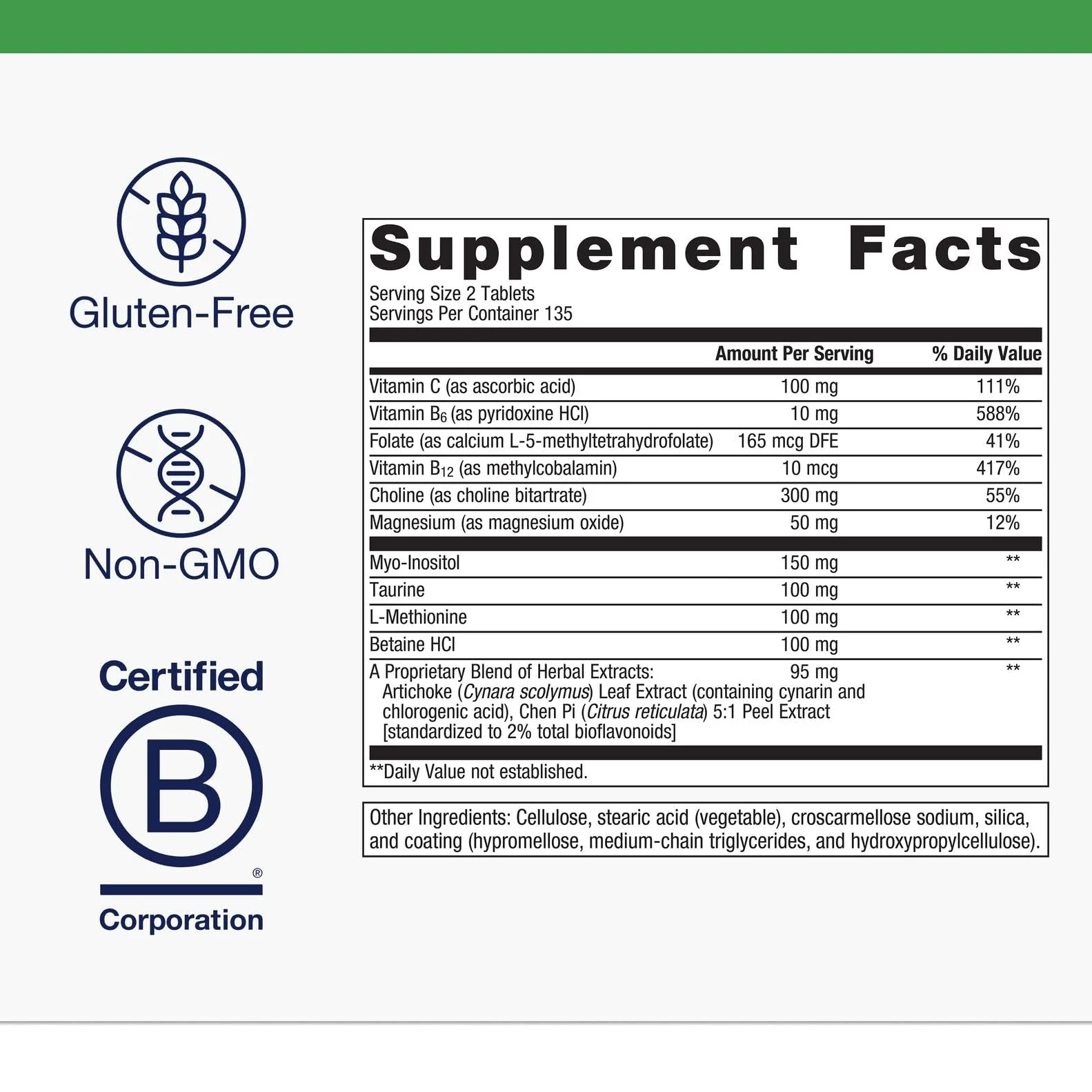 Metagenics Lipo-Gen Lipotropic Liver & Gallbladder Support - 270 Tablets - Image 3