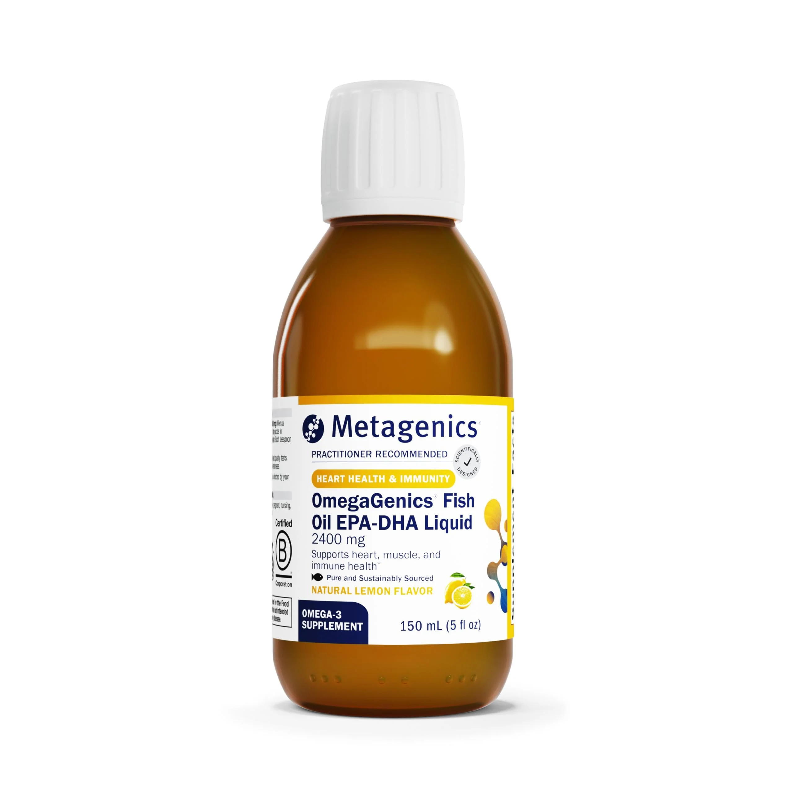 Metagenics OmegaGenics EPA-DHA 2400 mg – High Potency Lemon Fish Oil, Non-GMO & Gluten-Free - Image 8