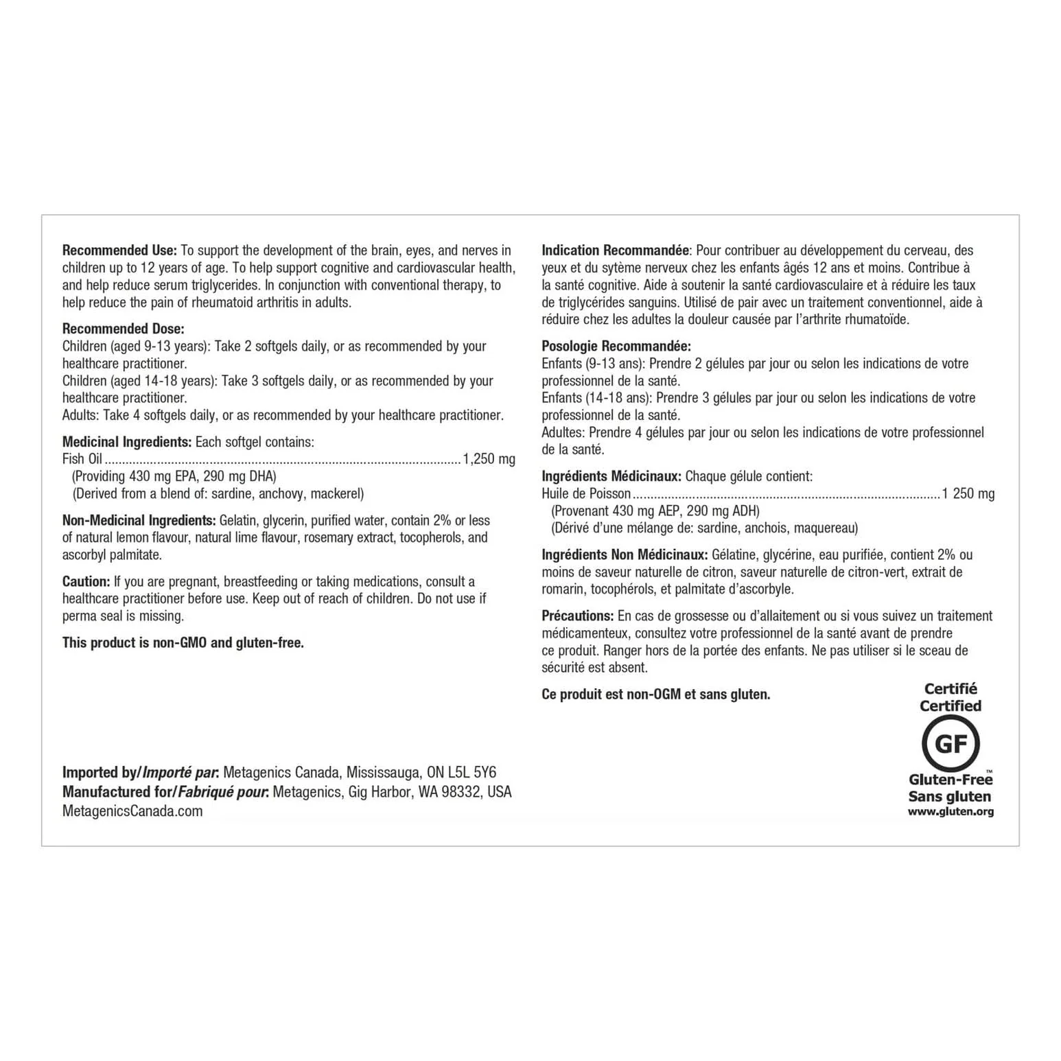 Metagenics OmegaGenics Fish Oil 720 mg EPA-DHA | High Potency Omega-3, Purity-Tested & Sustainably Sourced | 120 Softgels - Image 15