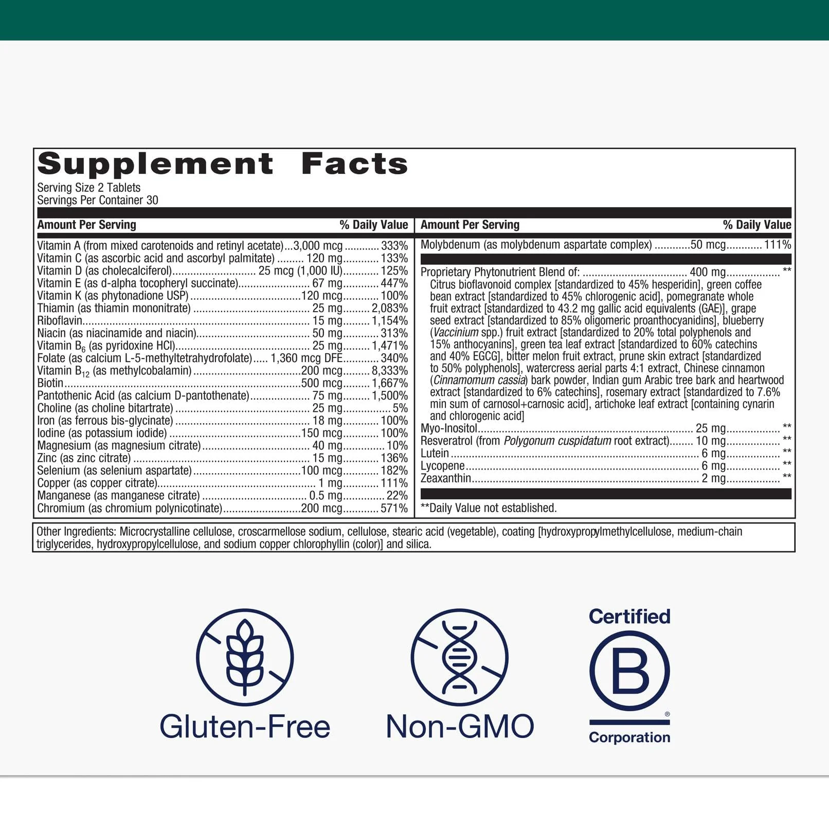 Metagenics PhytoMulti with Iron – Daily Multivitamin for Men & Women (60 Tablets) - Image 3