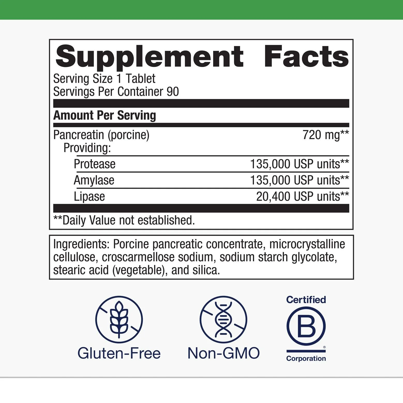Metagenics SpectraZyme HighPotency Pancreatic Enzyme Supplement | Gluten Free, Non-GMO | 90 Capsules - Image 4
