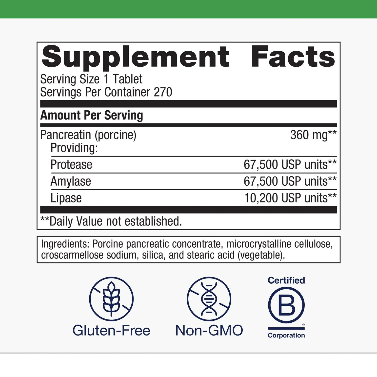 Metagenics SpectraZyme Pancreatic Enzymes — Digestive Enzyme Complex, Non-GMO, Gluten-Free, 270 Tablets - Image 9