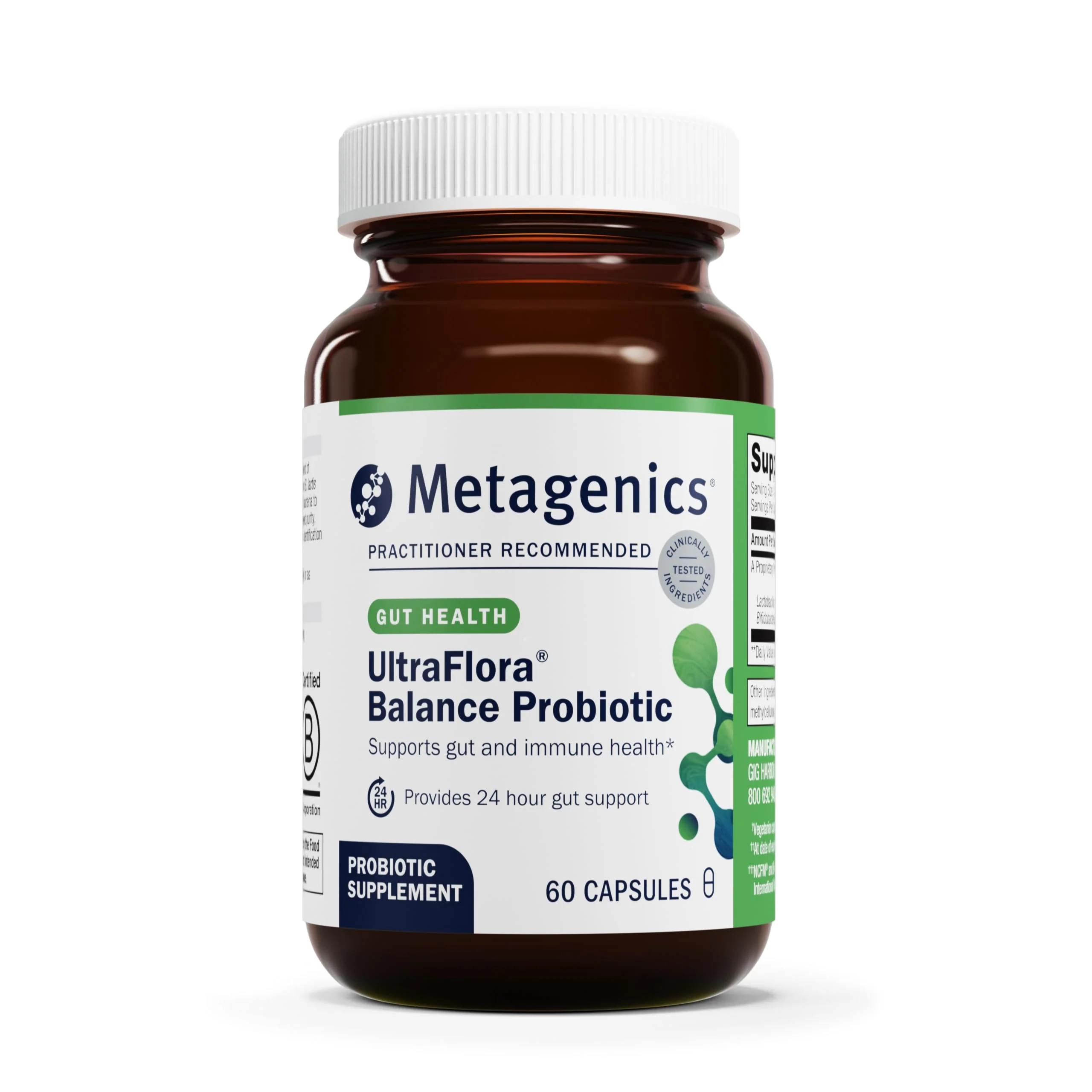 Metagenics UltraFlora Balance Probiotic – 15B CFU, Shelf-Stable, 60 Capsules – Non-GMO & Gluten-Free - Image 10