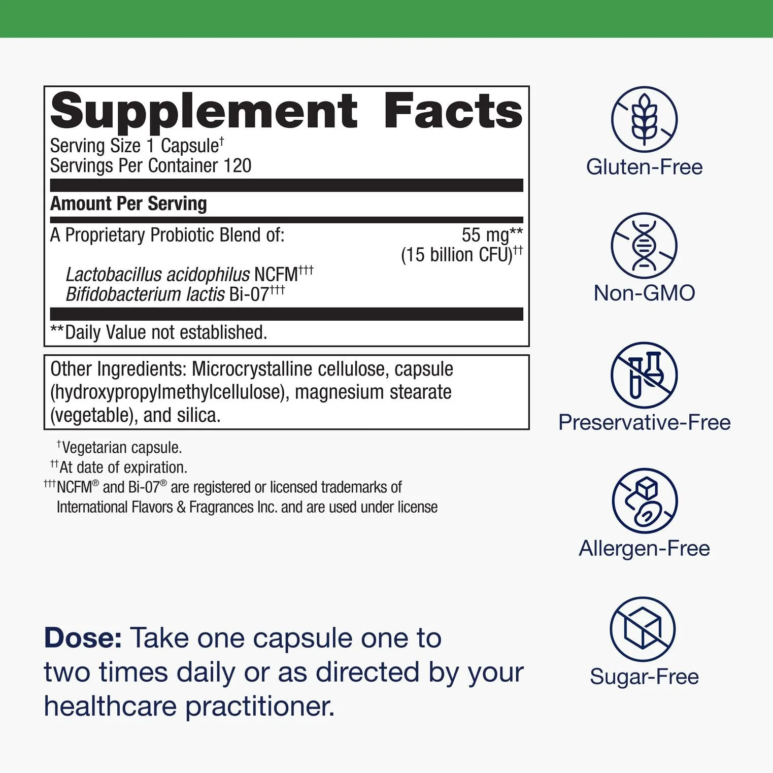 Metagenics UltraFlora Balance Probiotic - Shelf-Stable 15B CFU, 120 Capsules - Image 12