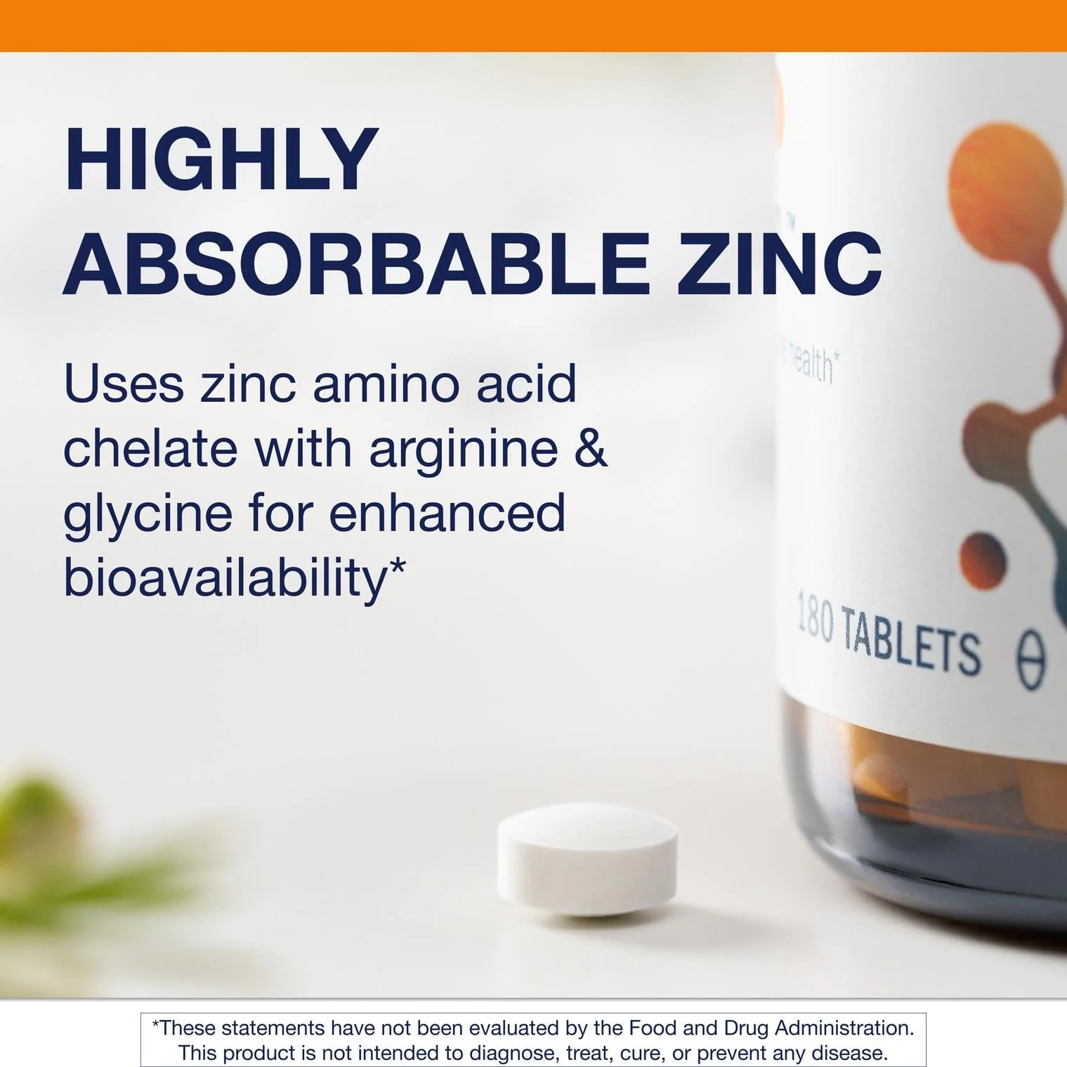 Metagenics Zinc A.G. Chelated Zinc with Arginine & Glycine – Immune, Bone, Skin Support | 180 Tablets - Image 11