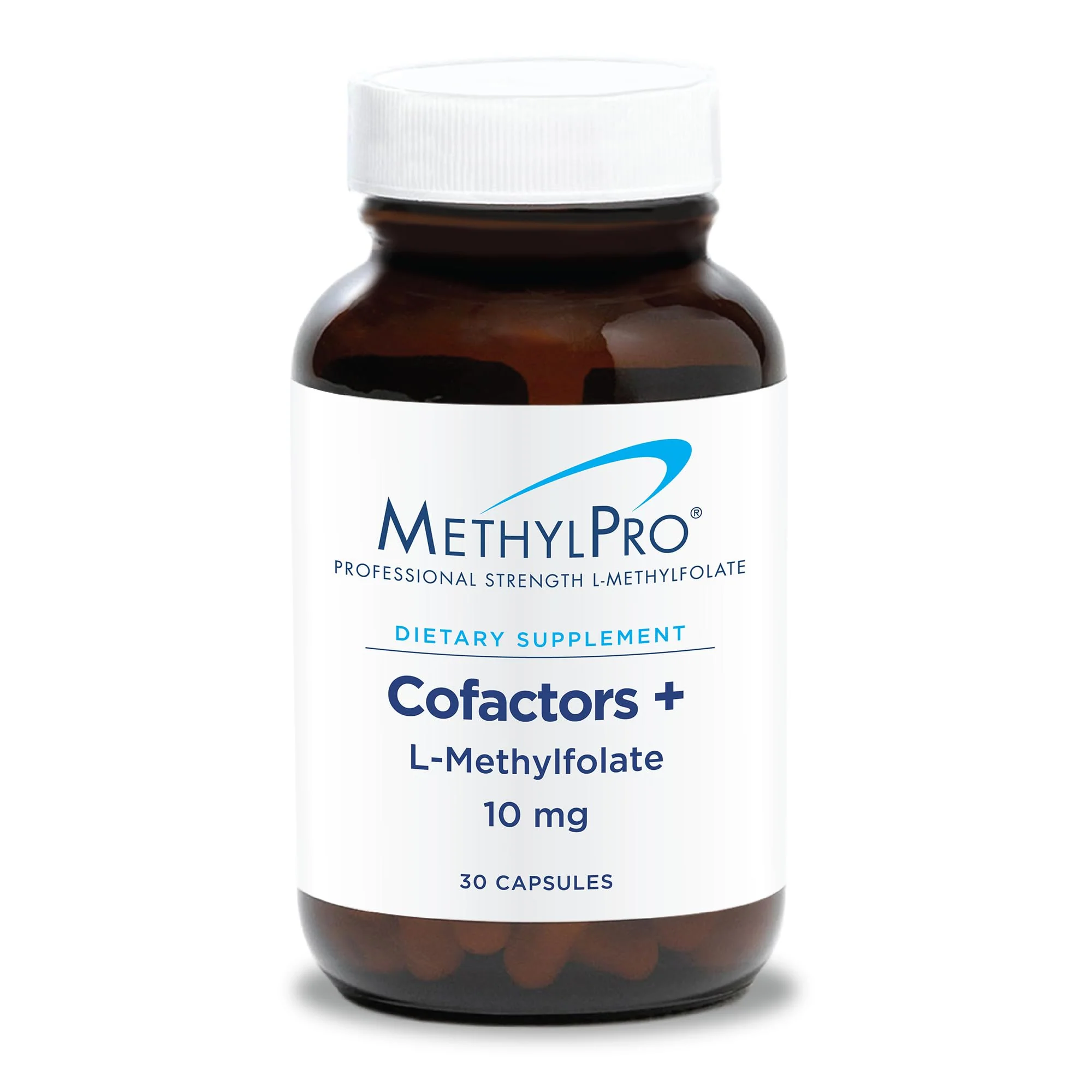 MethylPro L-Methylfolate 10 mg + Cofactors – 30 Capsules (Pack of 1) | 5-MTHF, B6, B12, Mg