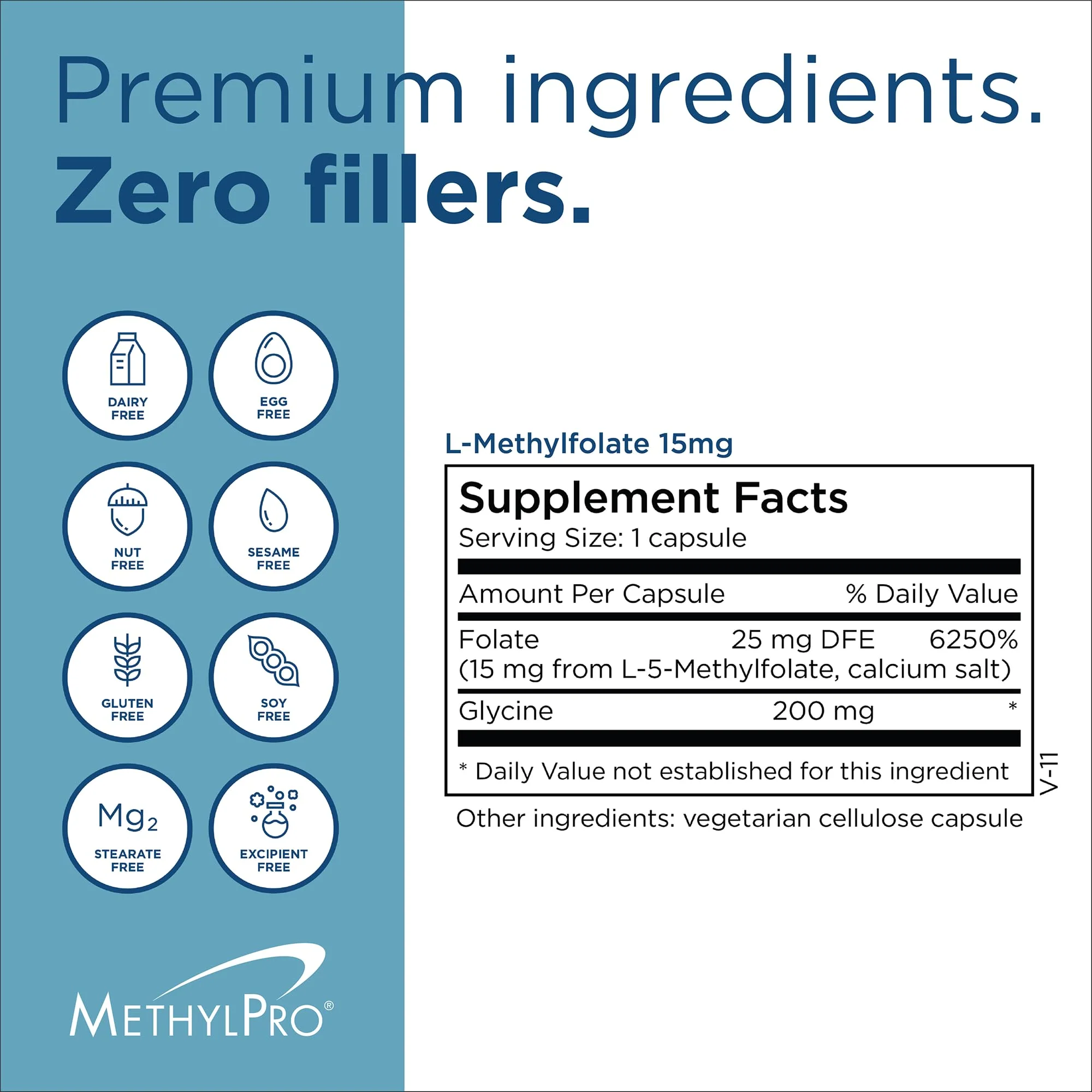 MethylPro L-Methylfolate 15 mg - 5-MTHF | Brain Health, Focus, Calm - 30 Capsules (Pack of 1) - Image 7