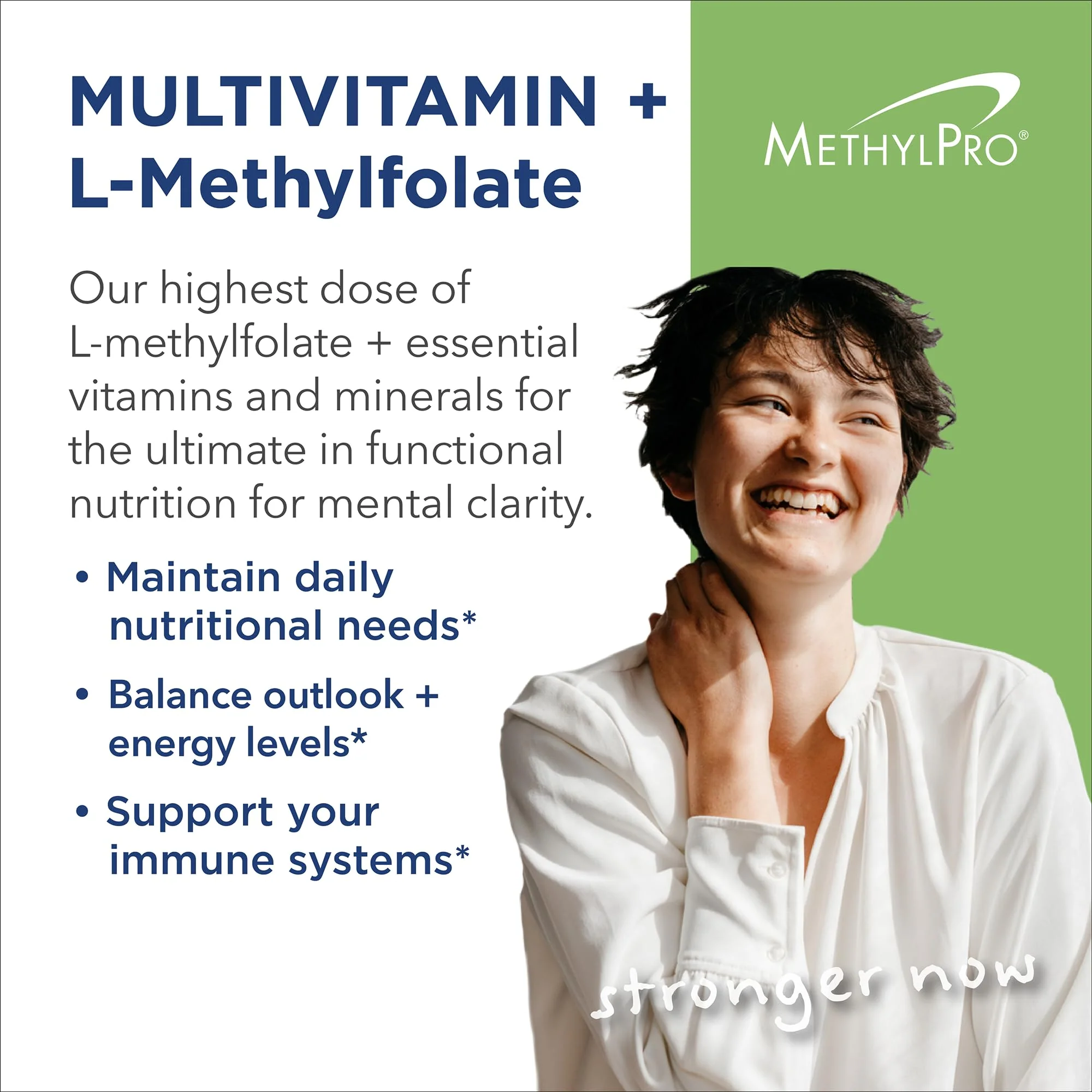 MethylPro Multivitamin + 15 mg Methylfolate – Iron-Free Multivitamin, 30 Capsules - Image 11