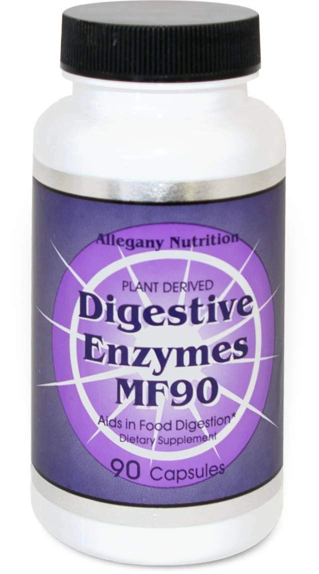 MF90 Digestive Enzymes | Full Spectrum Plant-Derived Enzymes | Made in USA