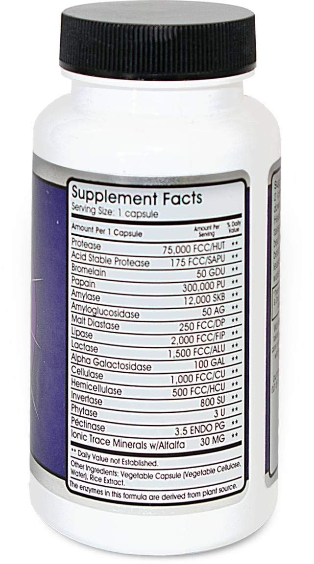 MF90 Digestive Enzymes | Full Spectrum Plant-Derived Enzymes | Made in USA - Image 2
