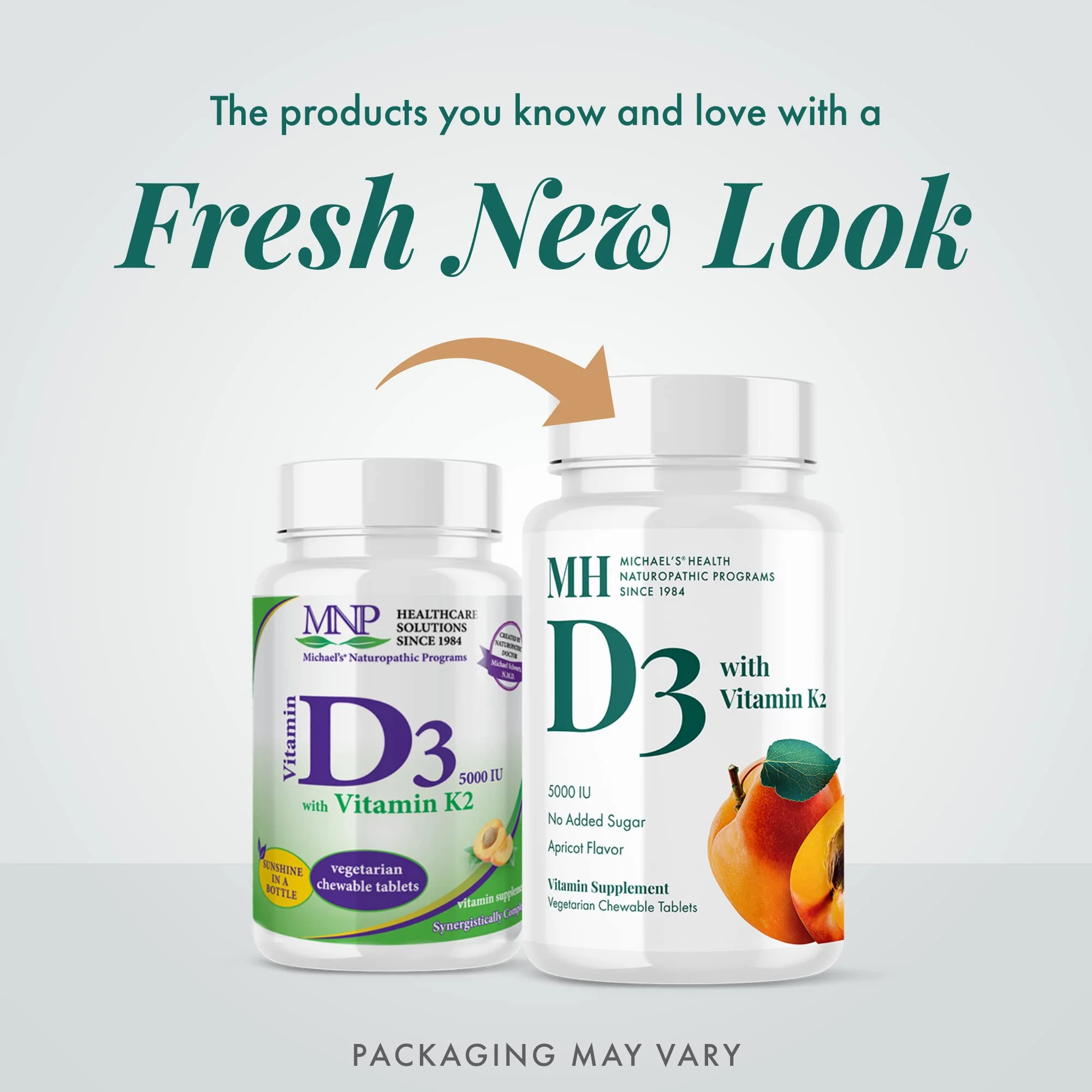 MICHAEL'S Vitamin D3 with K2 – Apricot Flavor, 180 Servings, Vegetarian, No Added Sugar - Image 3