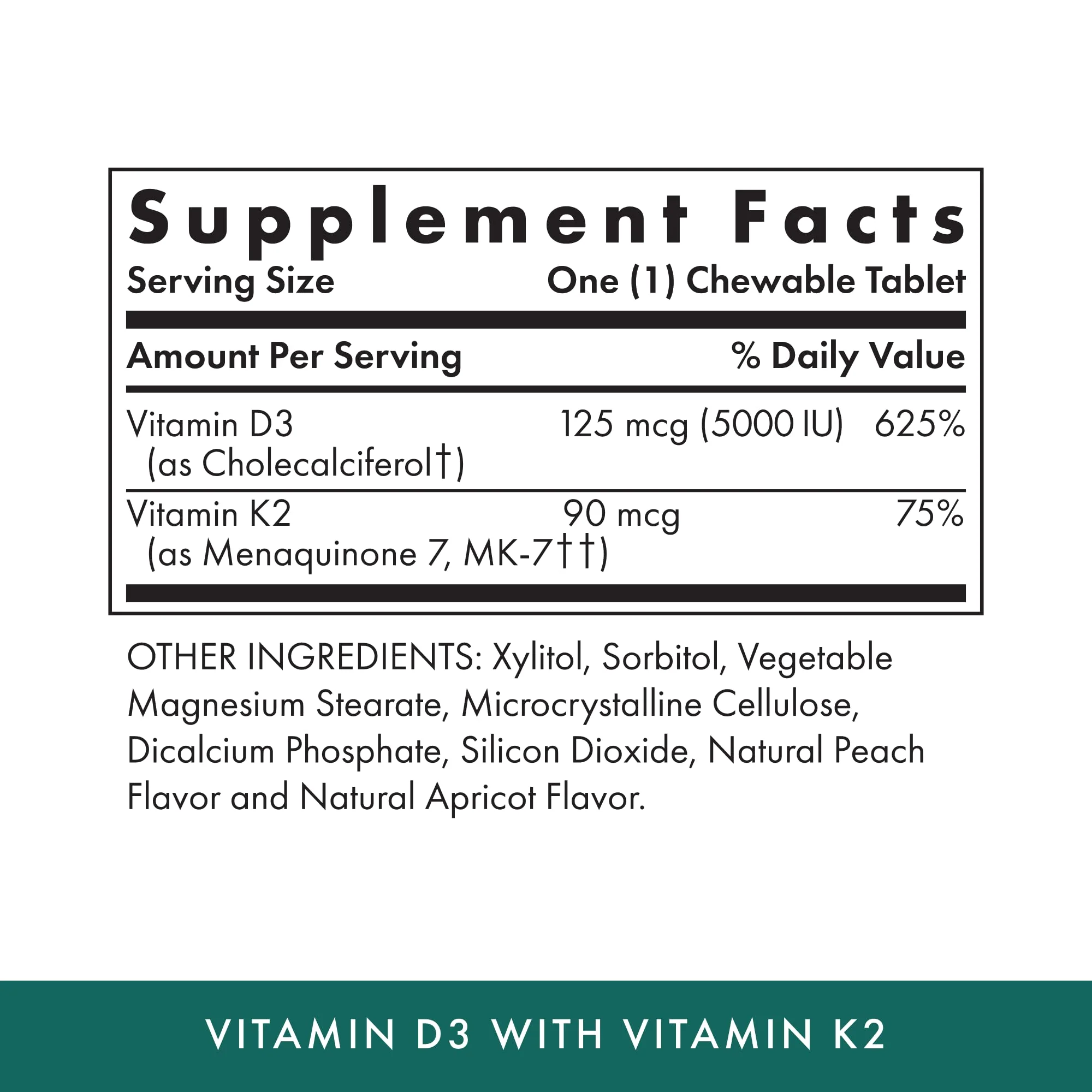 MICHAEL'S Vitamin D3 with K2 – Apricot Flavor, 180 Servings, Vegetarian, No Added Sugar - Image 9