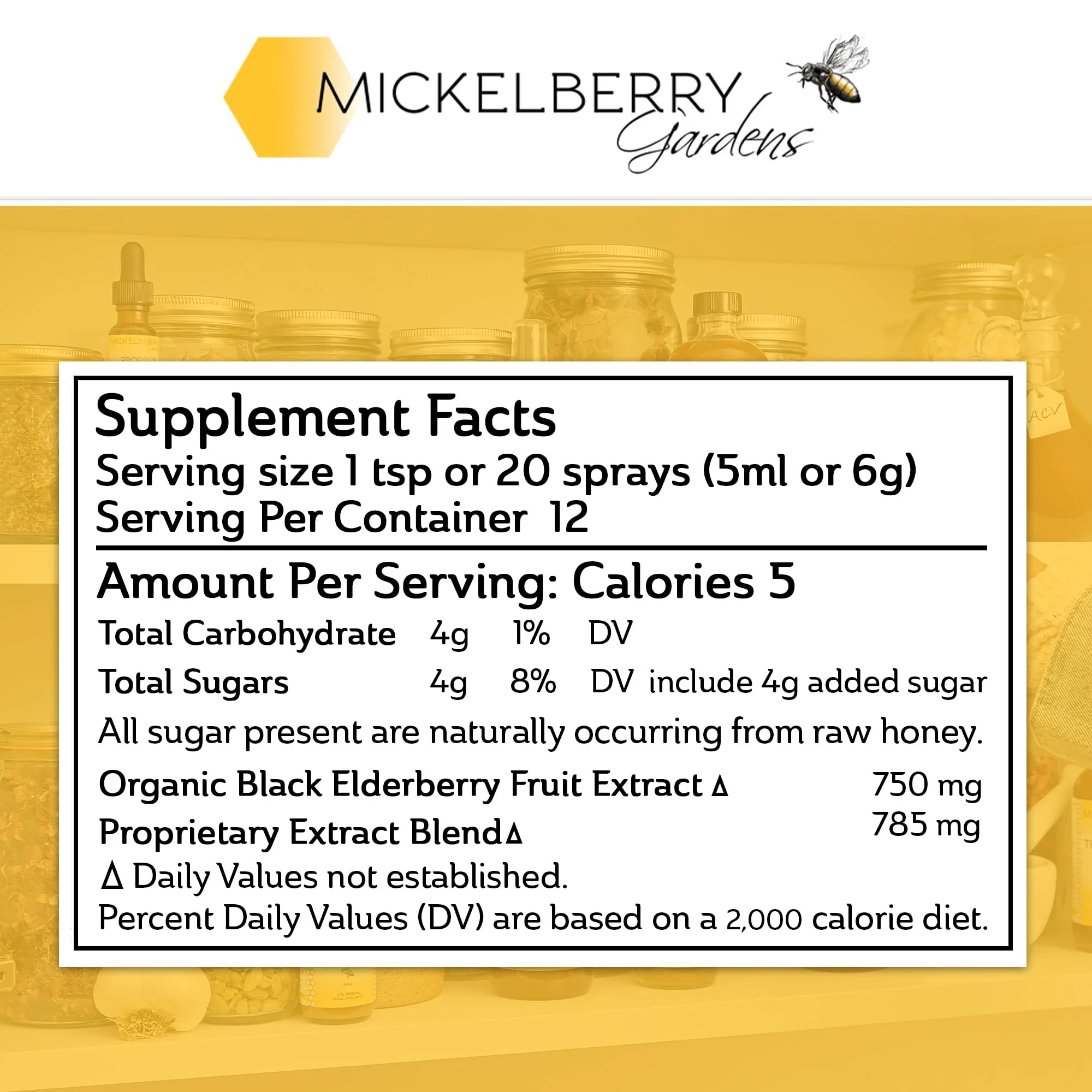 Mickelberry Gardens Elderberry Honey Tonic – 8 oz x 2 Pack | Sambucus Syrup with Elderberry, Honey & ACV - Image 6