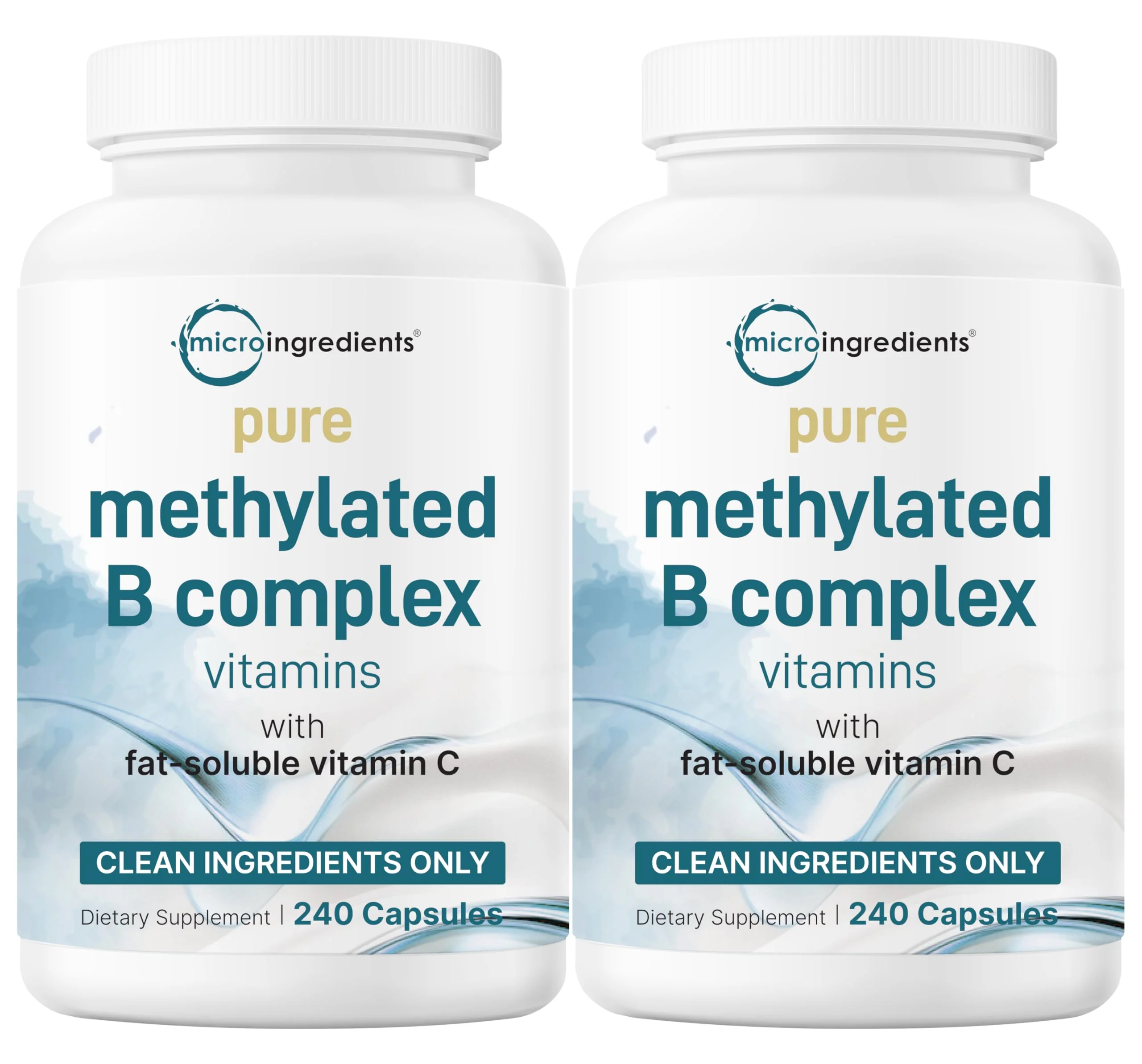Micro Ingredients 2 Pack Pure Methylated B Complex, 480 Capsules | 11-in-1 Vitamin B Formula + Vitamin C | Non-GMO - Image 9