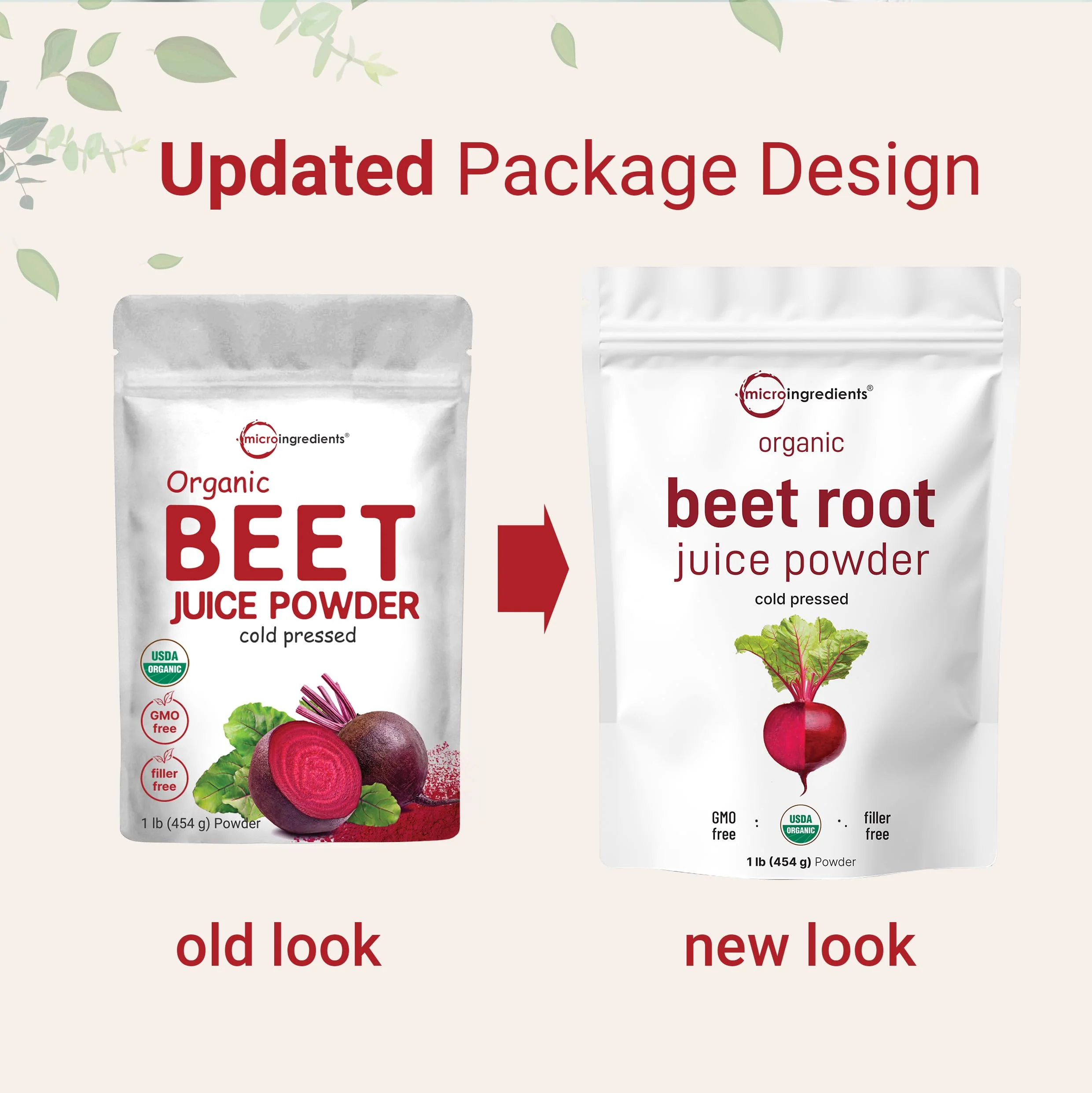 Micro Ingredients Organic Beet Root Powder - 1 lb, Cold-Pressed & Water-Soluble, Non-GMO - Image 3