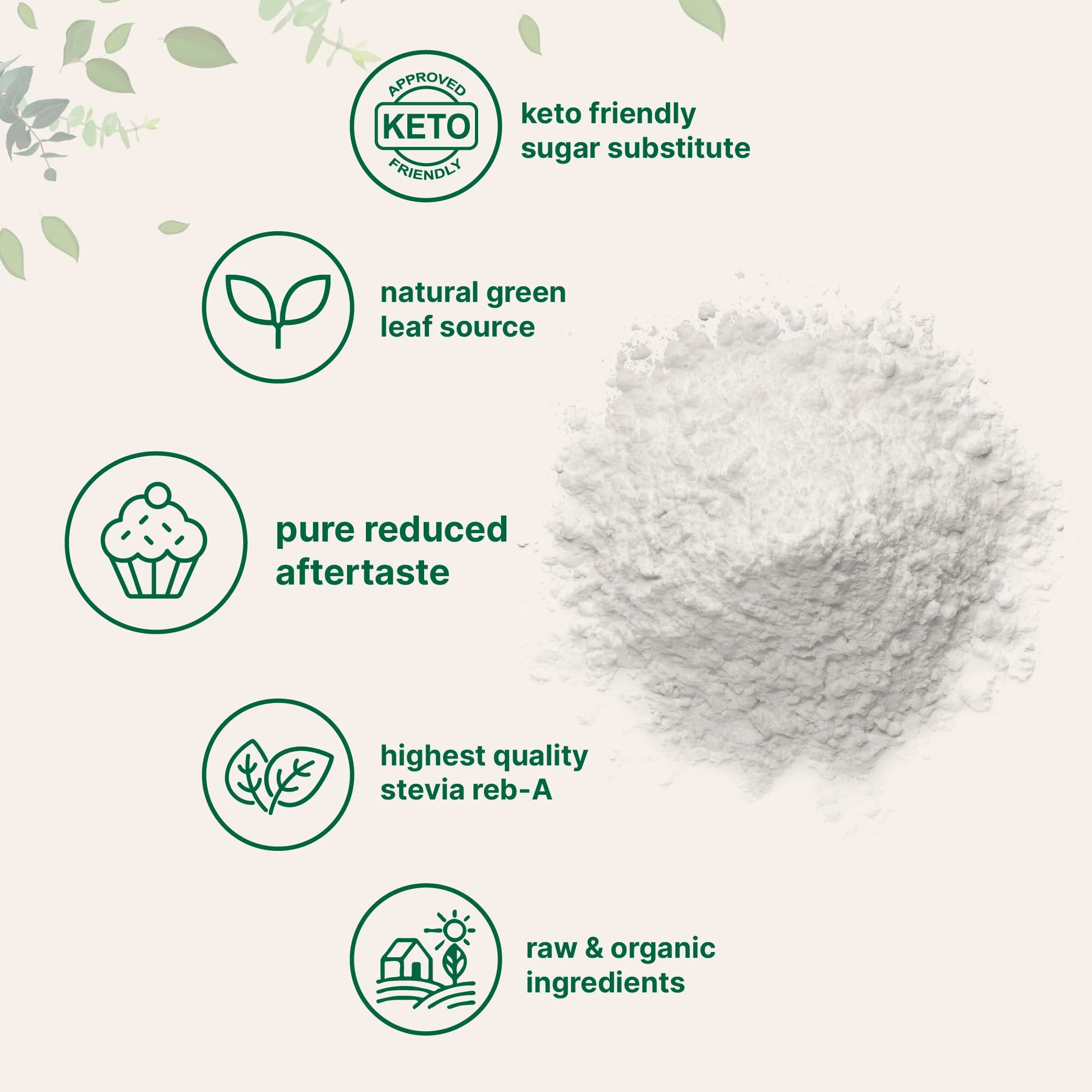 Micro Ingredients Pure Organic Stevia Powder – 1 lb Reb-A Green Leaf, Zero Calorie, Keto Friendly - Image 12