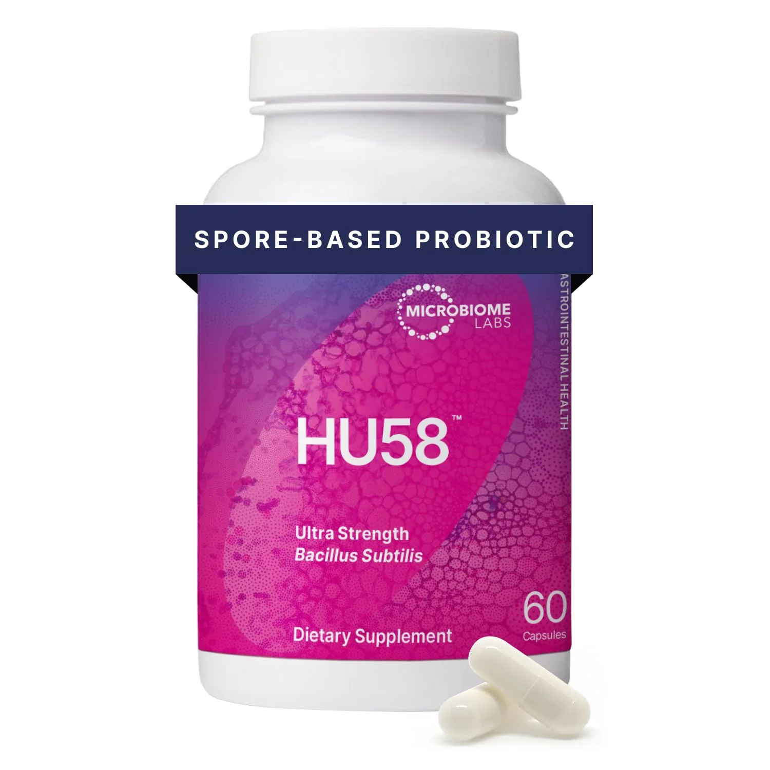 Microbiome Labs HU58 Bacillus Subtilis Probiotics for Digestive Health & Immune Support - 10B CFU Daily Capsules (60) - Image 10