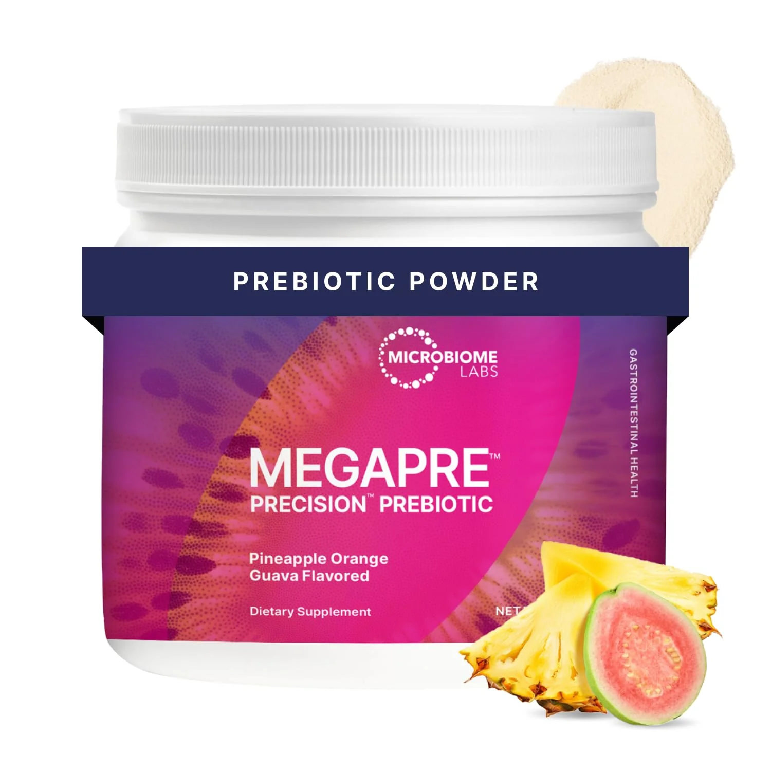 Microbiome Labs MegaPre Prebiotic Fiber Powder – Pineapple Orange Guava (5.5 Oz) - Image 10