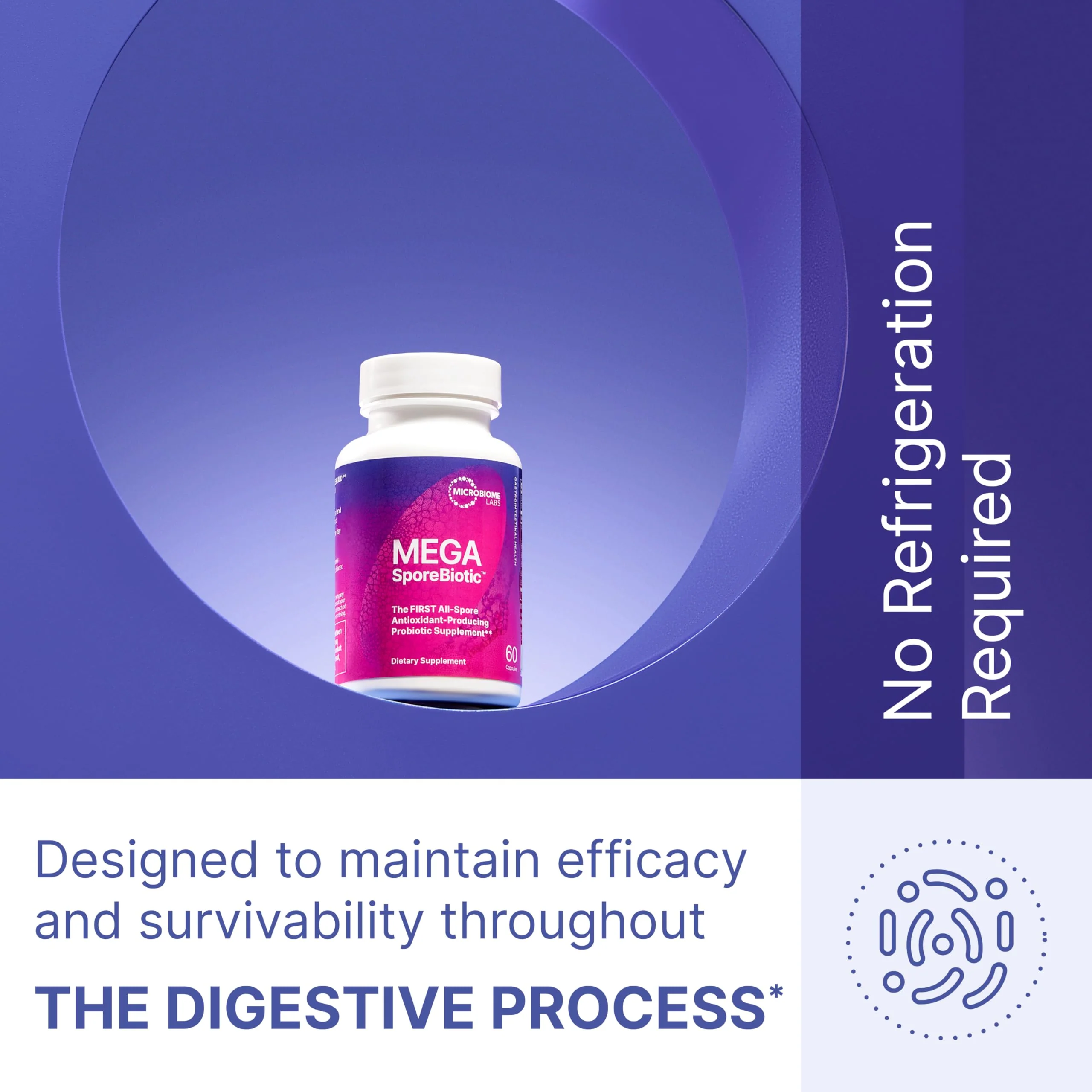 Microbiome Labs MegaSporeBiotic Probiotics for Women & Men - Spore-Based Digestive Health (60 Capsules) - Image 5