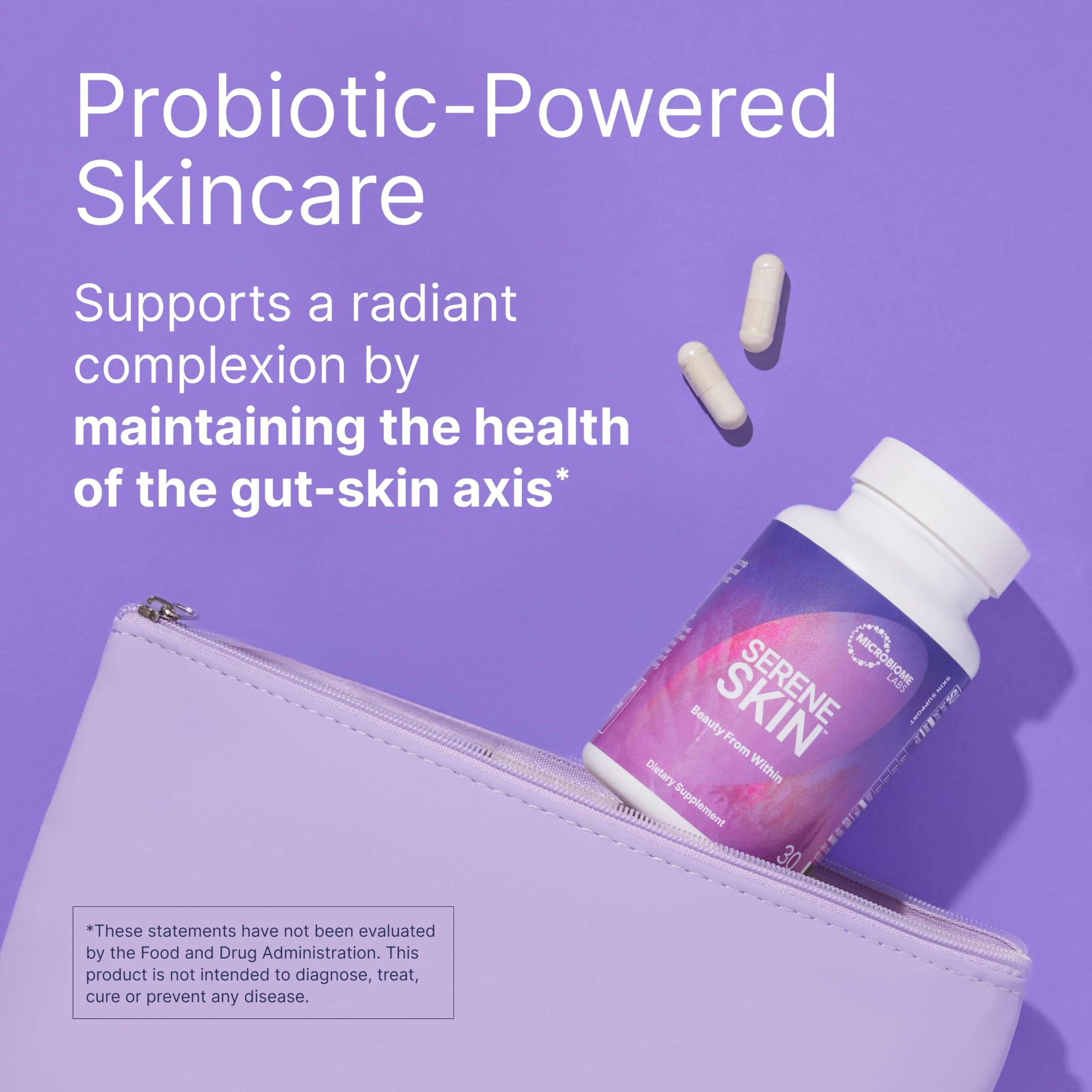 Microbiome Labs SereneSkin - Spore Probiotic Complex with Citrus Polyphenols for Skin Clarity & Gut Health | Daily Skincare Probiotic (60 Capsules) - Image 10