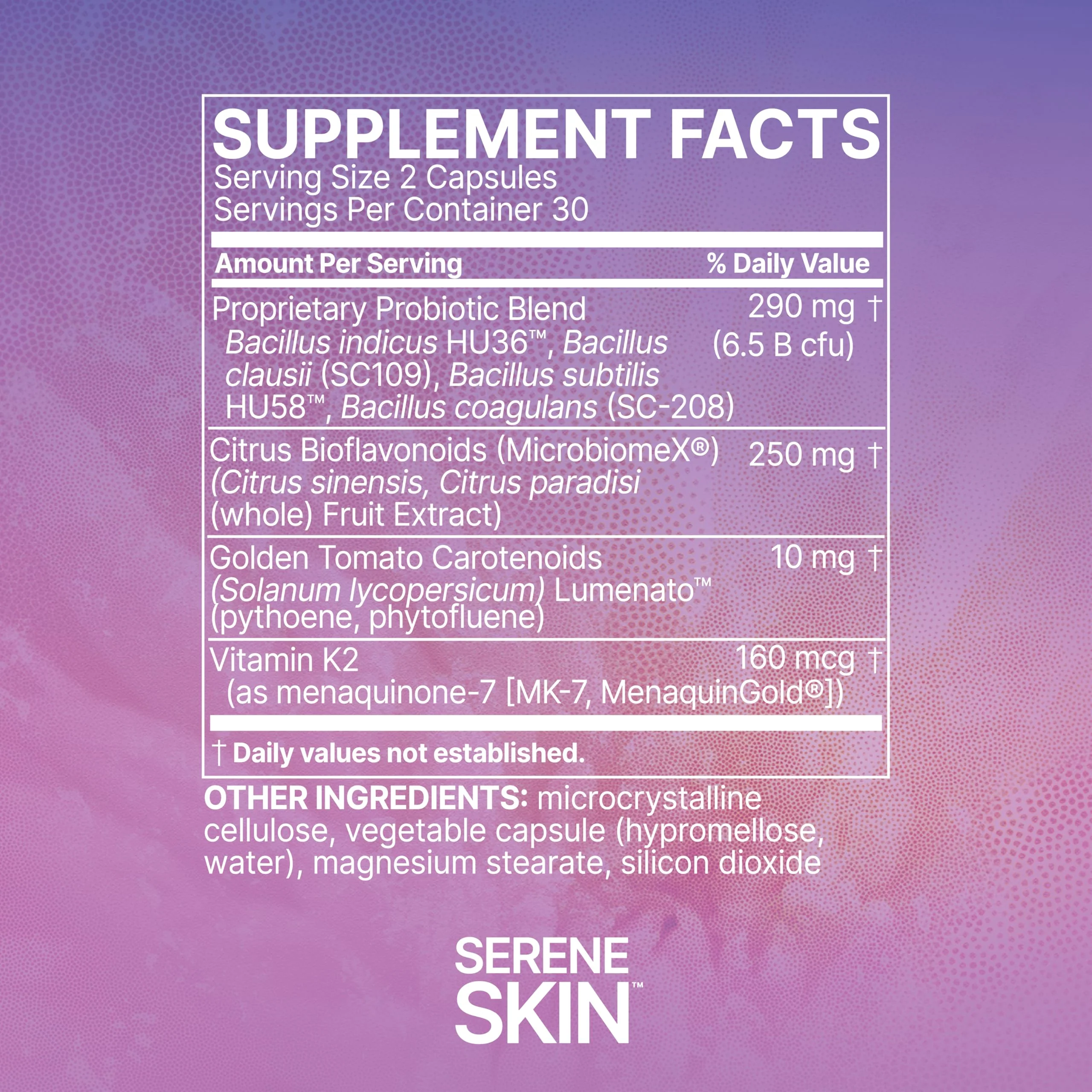 Microbiome Labs SereneSkin - Spore Probiotic Complex with Citrus Polyphenols for Skin Clarity & Gut Health | Daily Skincare Probiotic (60 Capsules) - Image 13