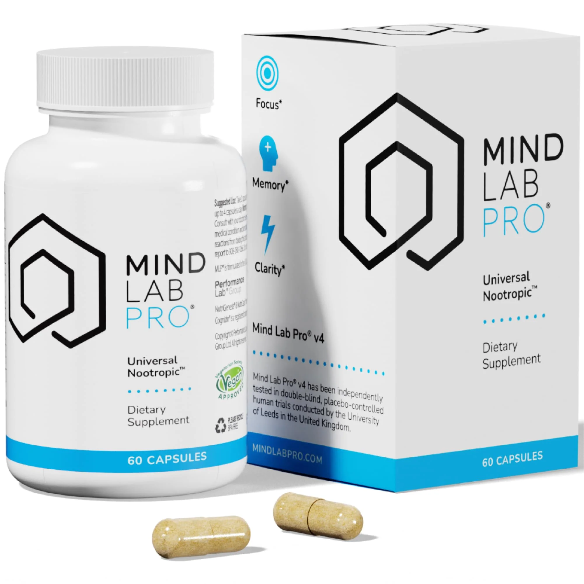 Mind Lab Pro MLP v4 Universal Nootropic – Focus, Memory, Clarity, Energy – 60 Count, Plant-Based, Made in USA - Image 10