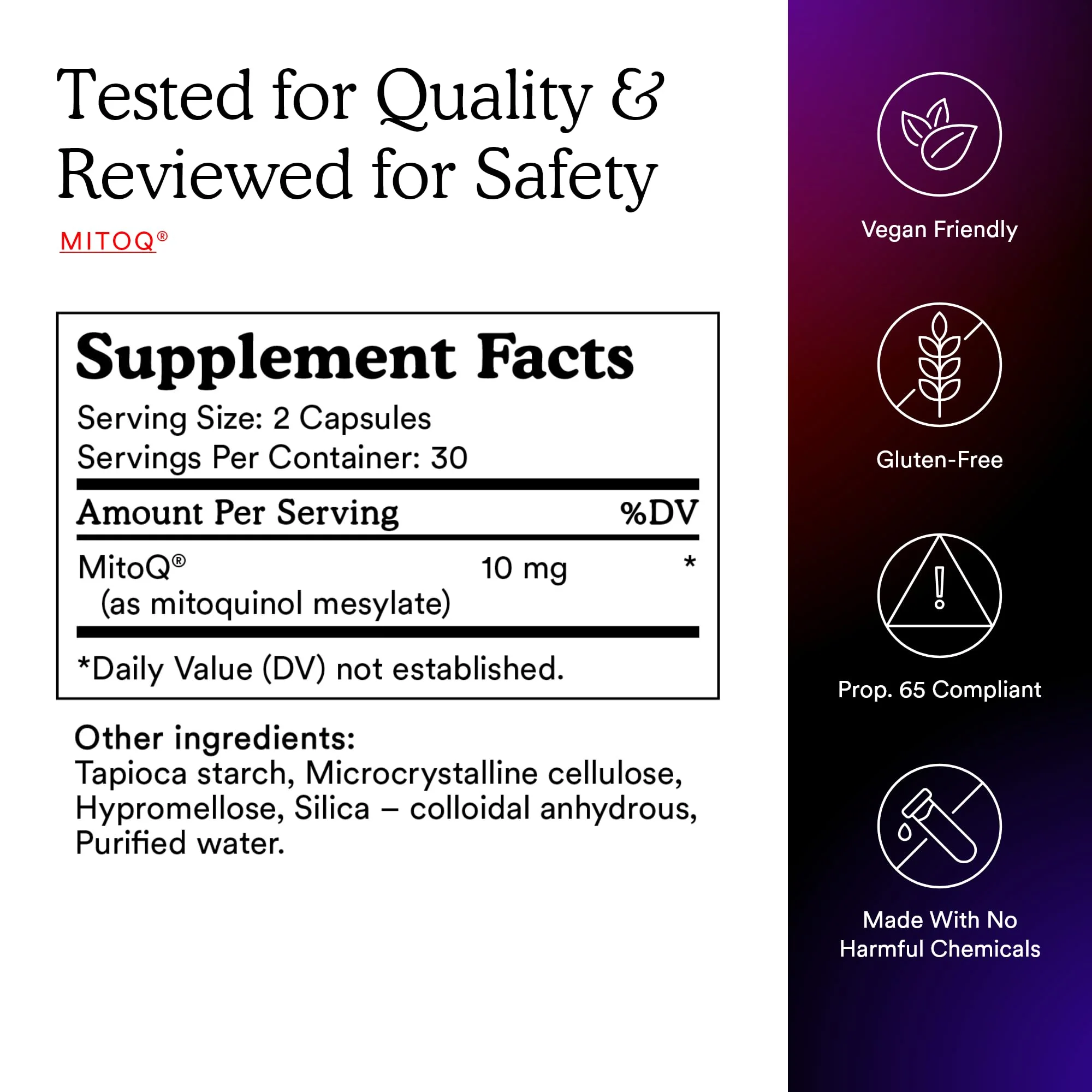 MitoQ Pure Advanced Mitochondria Supplement | Superior Bioavailability for Healthy Aging, Energy, Heart Health & Mobility - Image 12