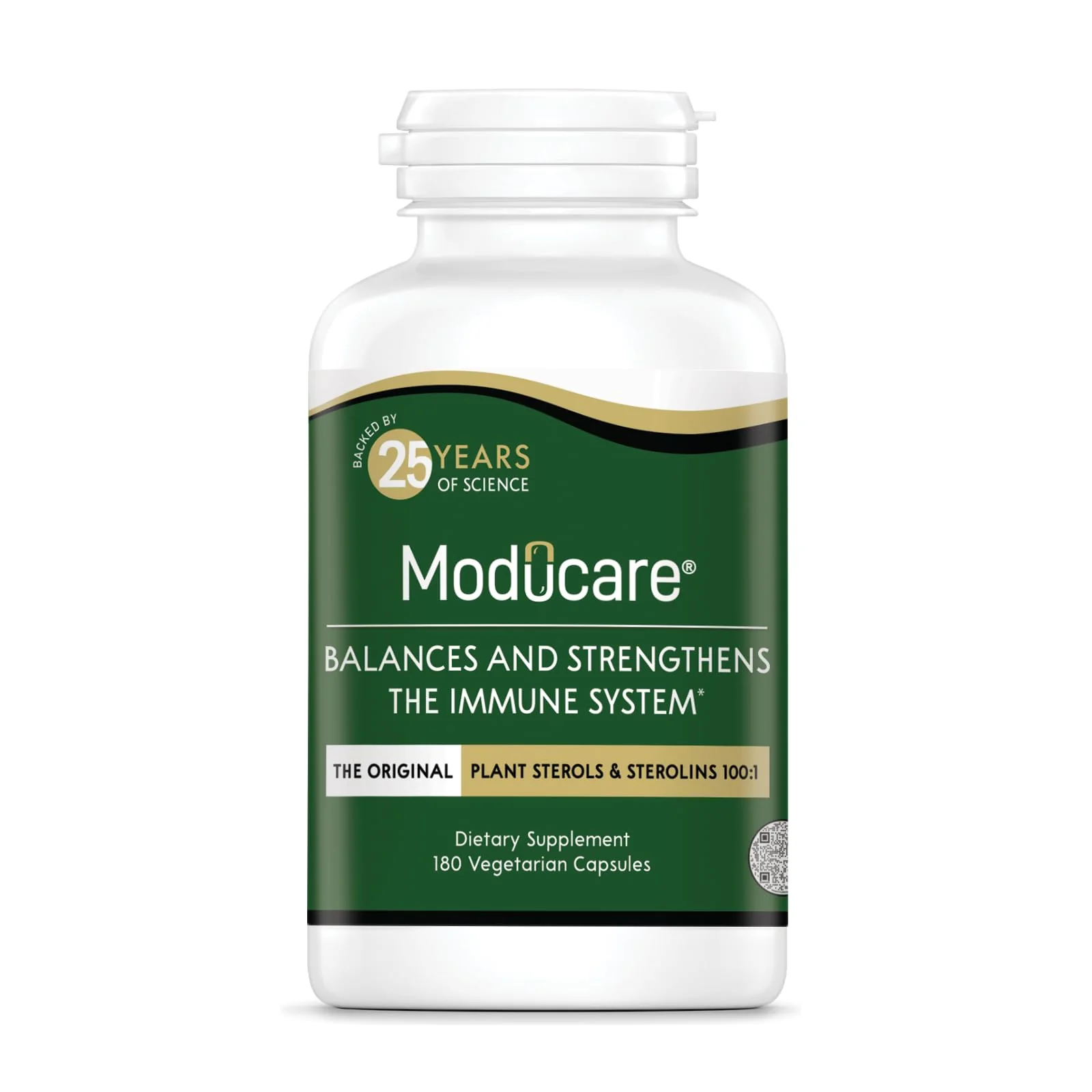 Moducare Daily Immune Support - Plant Sterols & Sterolins, 180 Vegetarian Capsules