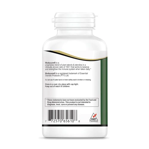 Moducare Daily Immune Support - Plant Sterols & Sterolins, 180 Vegetarian Capsules - Image 8