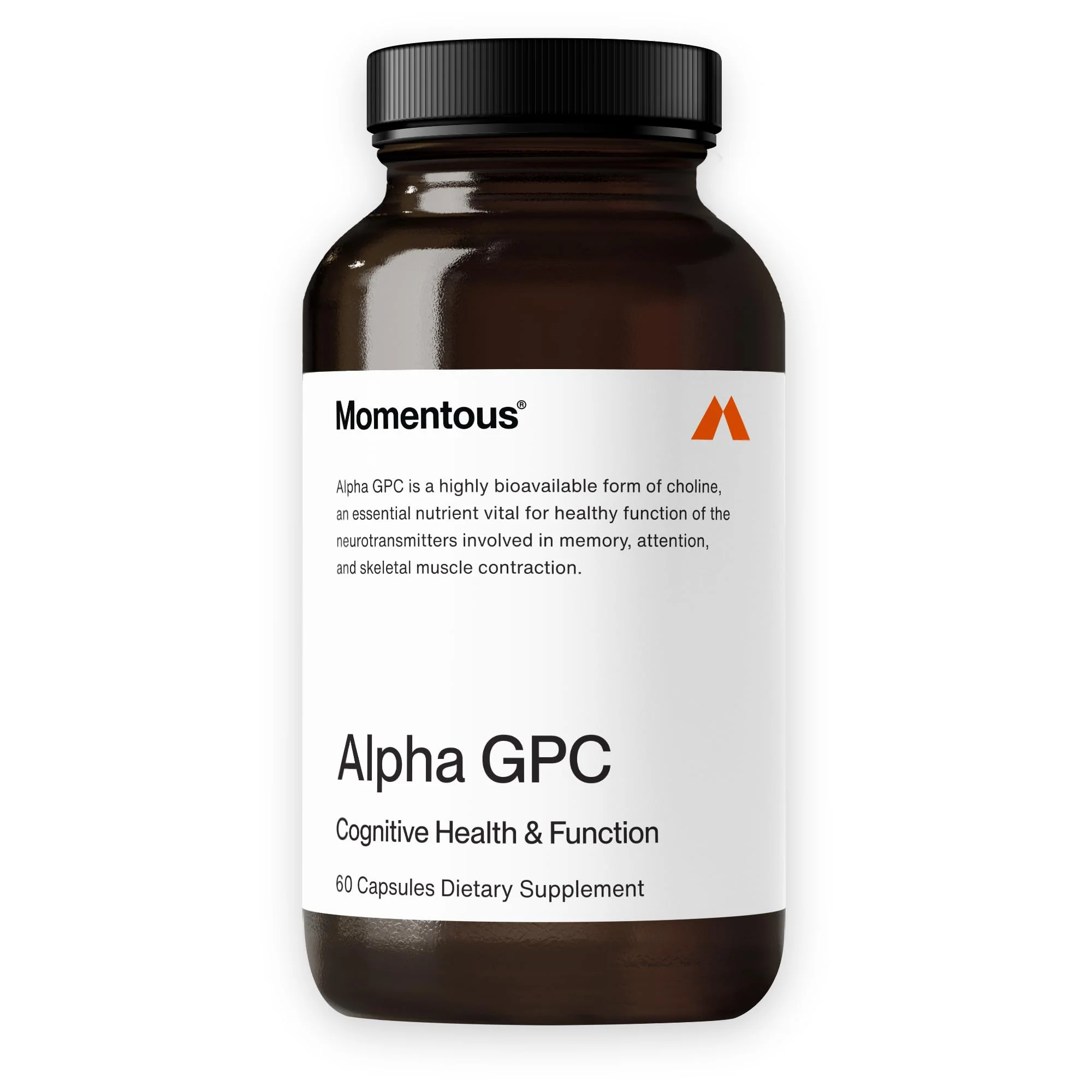 Momentous Alpha GPC Supplement – Cognitive Support, NSF Certified for Sport, GMO- & Gluten-Free | 60 Servings - Image 9