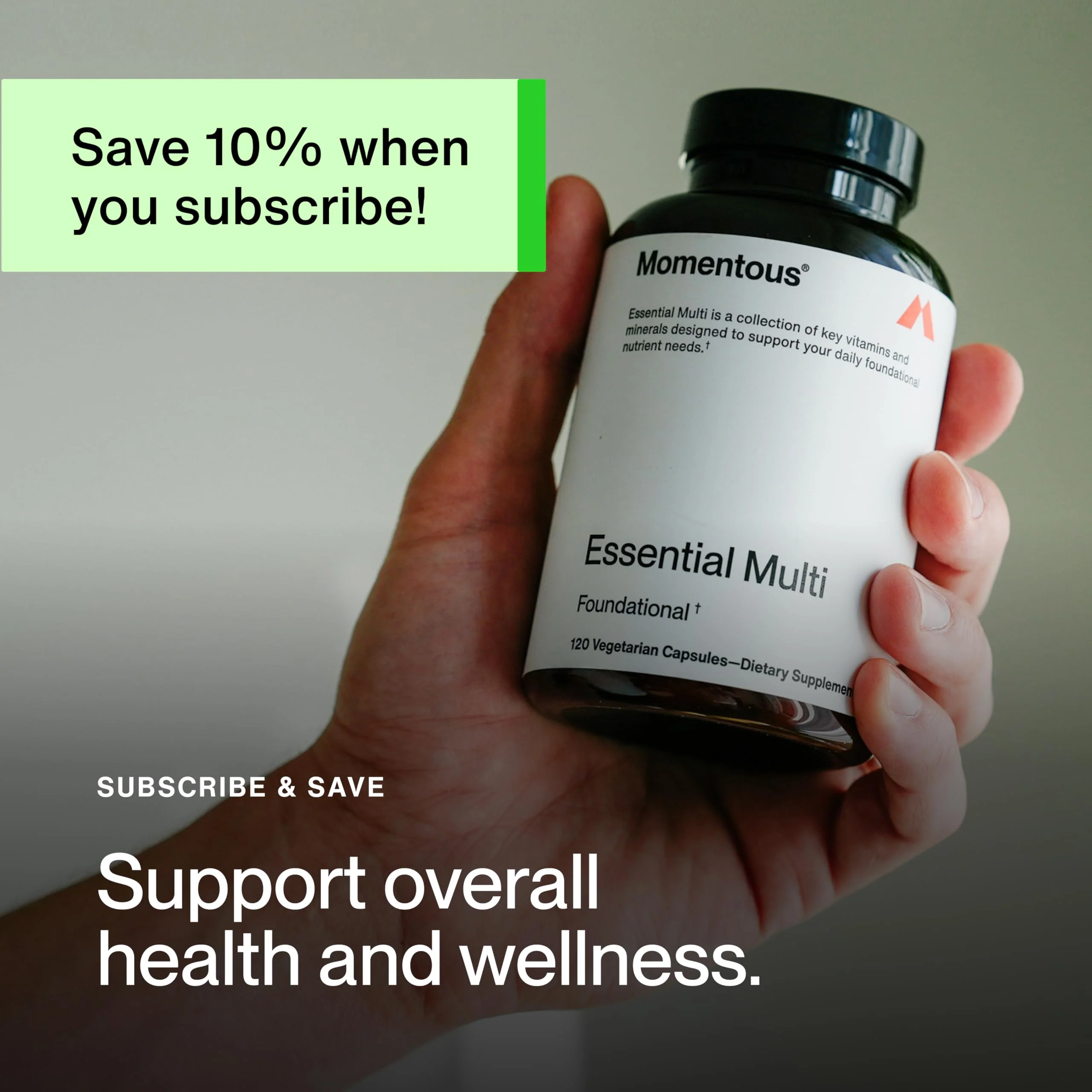 Momentous Essential Multivitamin for Women & Men | NSF Certified for Sport | GMO- & Gluten-Free | 30 Servings - Image 10