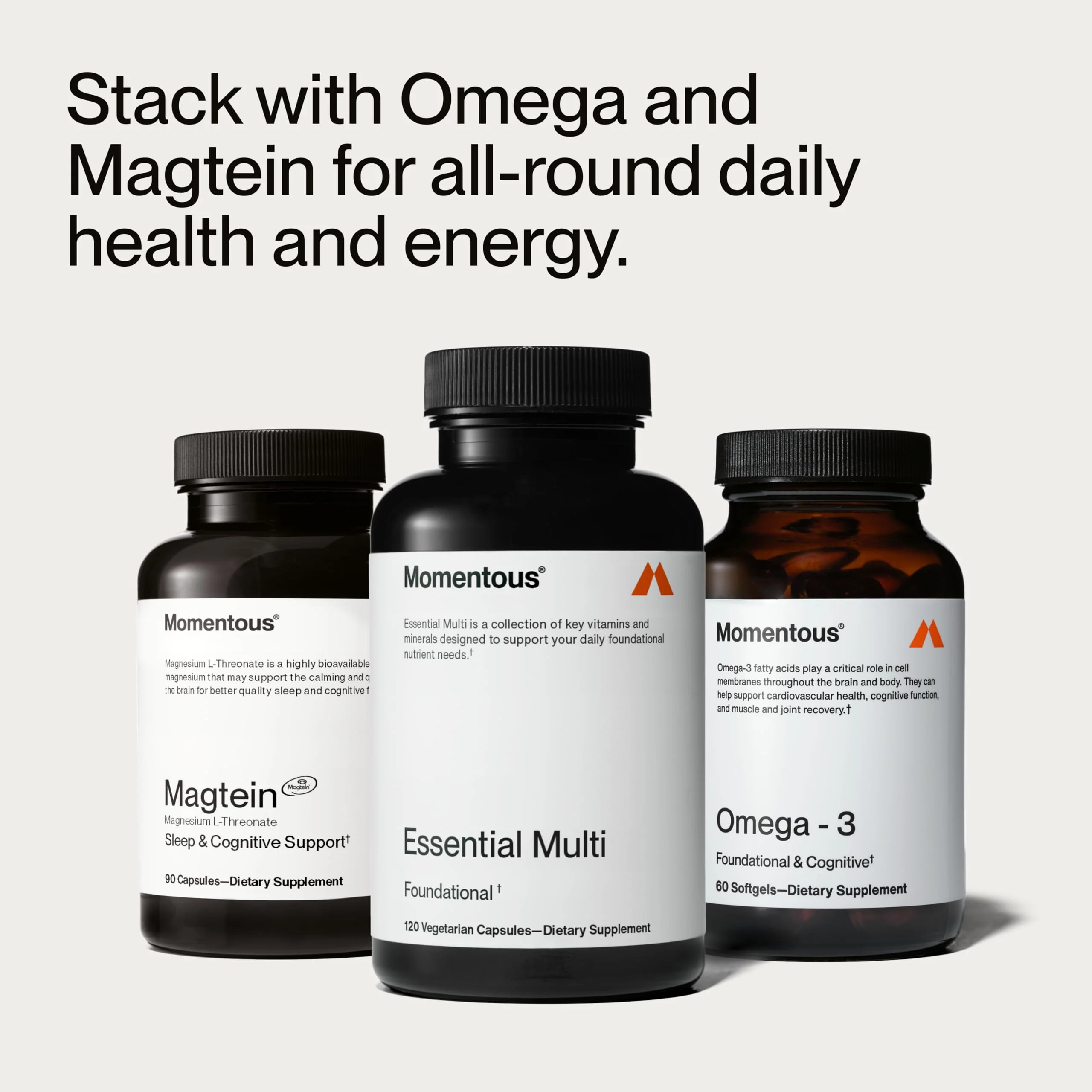 Momentous Essential Multivitamin for Women & Men | NSF Certified for Sport | GMO- & Gluten-Free | 30 Servings - Image 18