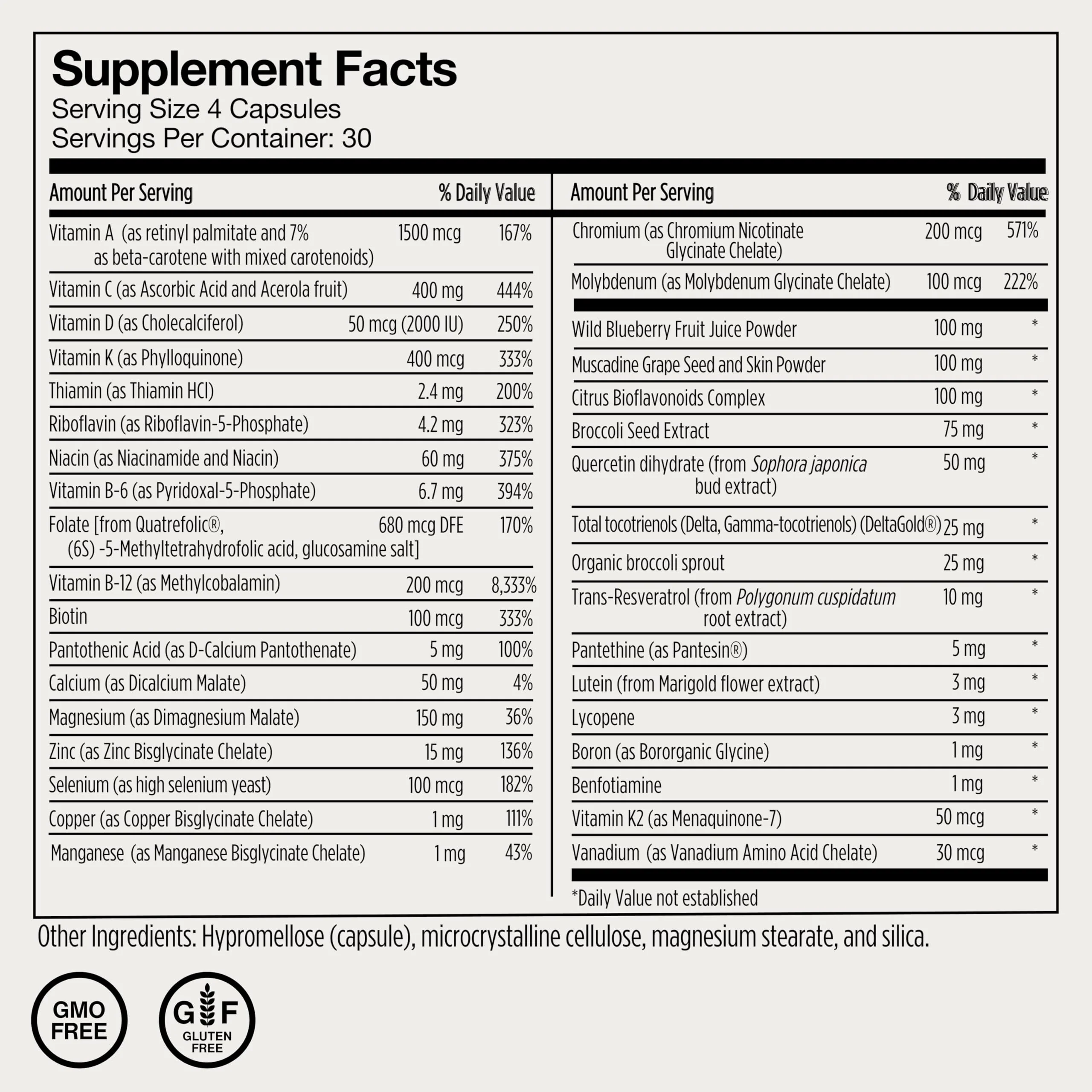 Momentous Essential Multivitamin for Women & Men | NSF Certified for Sport | GMO- & Gluten-Free | 30 Servings - Image 19
