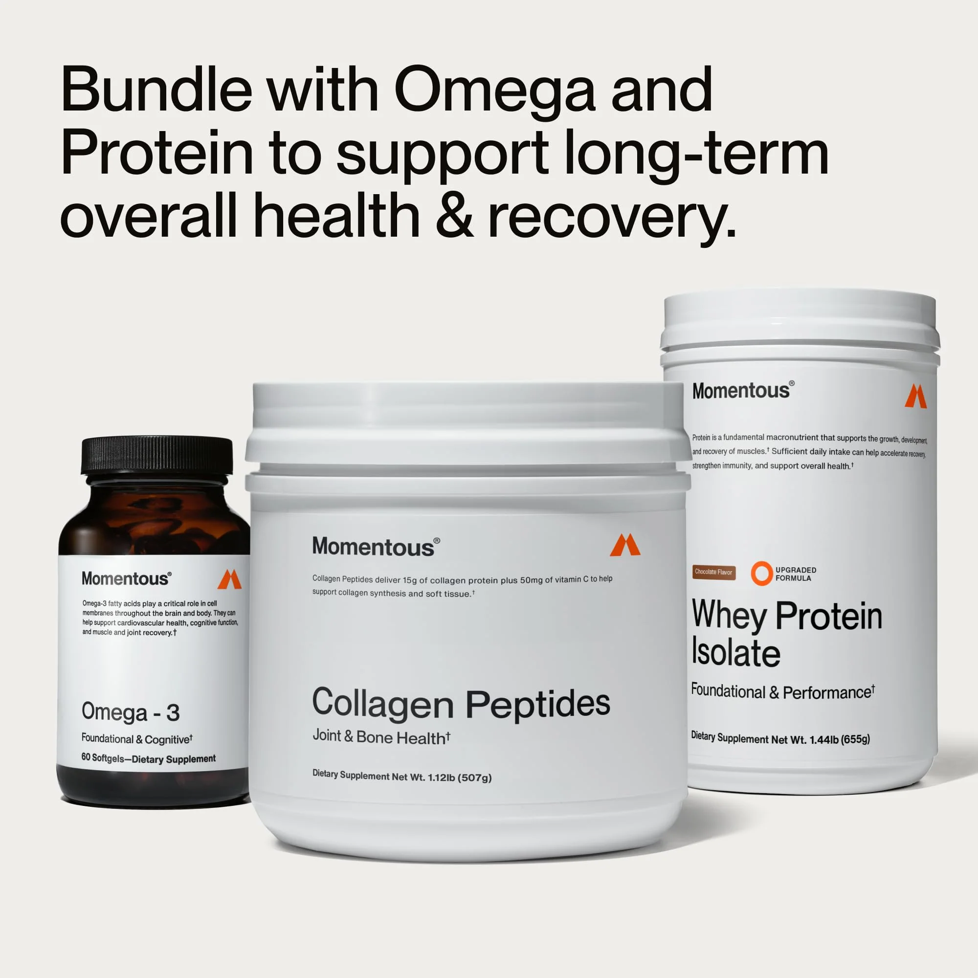 Momentous Grass-Fed Collagen Peptides Powder with Fortigel & Vitamin C – NSF Certified for Sport - Image 19
