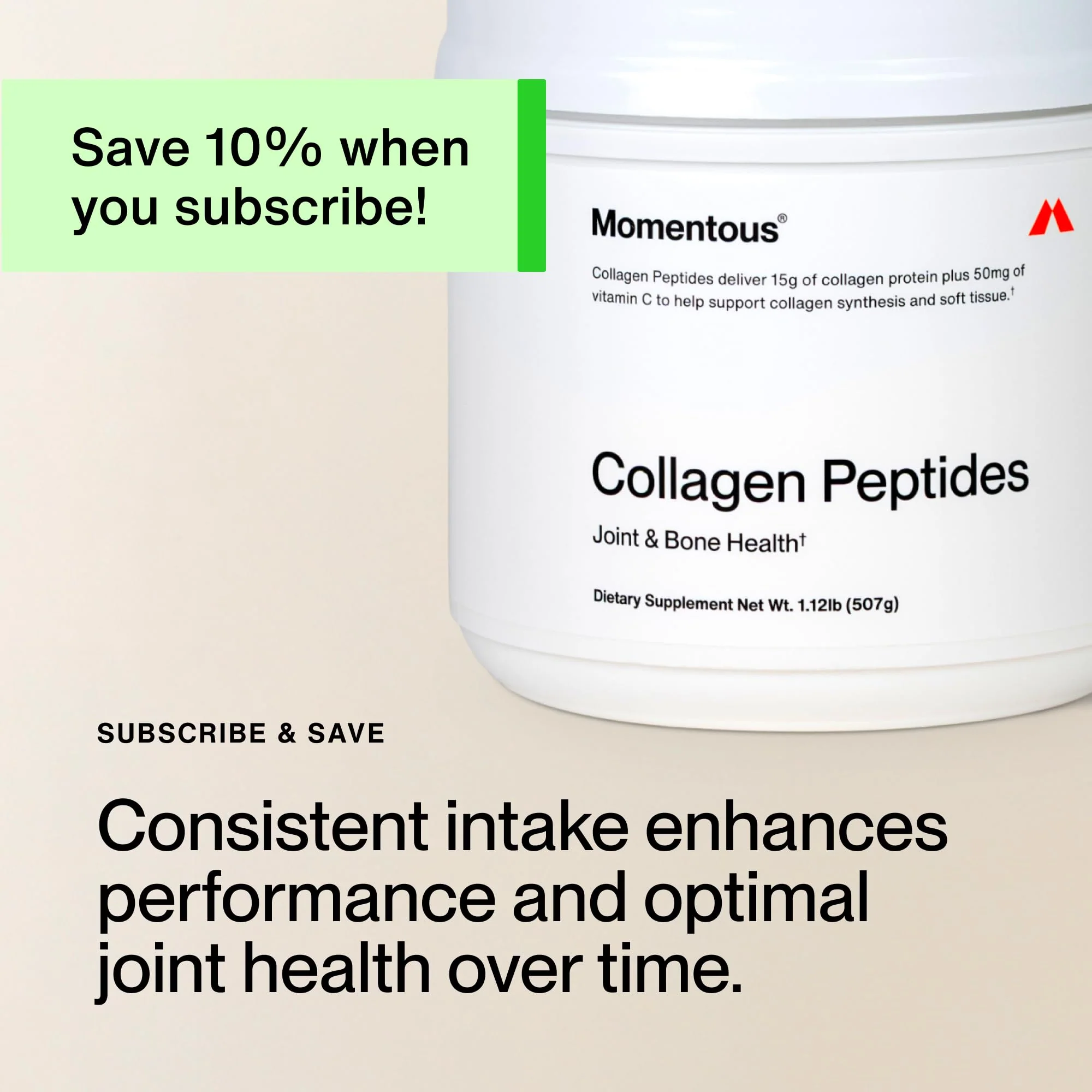 Momentous Grass-Fed Collagen Peptides Powder with Fortigel & Vitamin C – NSF Certified for Sport - Image 21