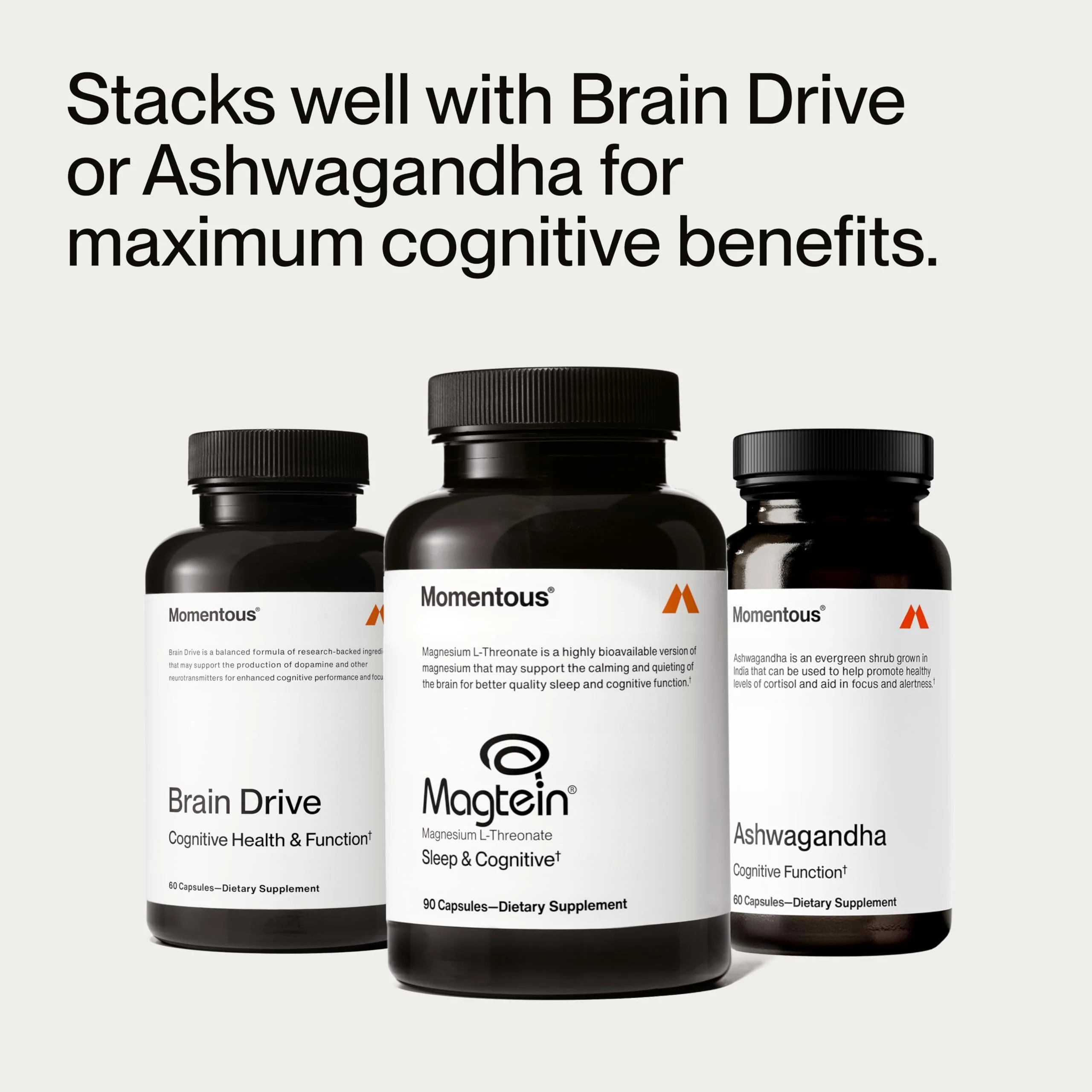 Momentous Magtein Magnesium L-Threonate – Brain & Sleep Support, 145 mg, 30 Servings, NSF Certified for Sport - Image 17