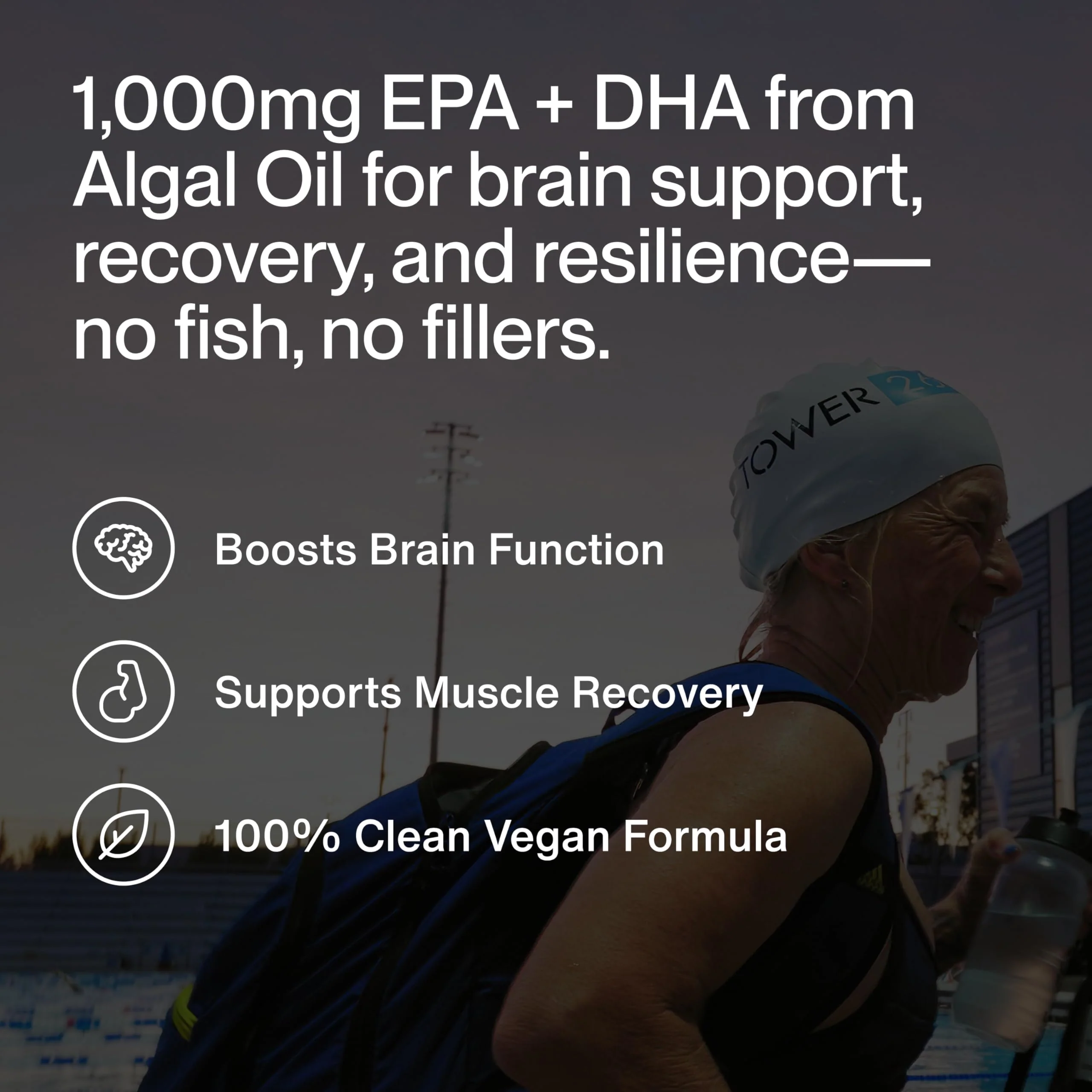 Momentous Vegan Omega-3 - Plant-Based EPA & DHA from Algae Oil | 1,000 mg per Serving | NSF Certified for Sport | 30 Servings - Image 3